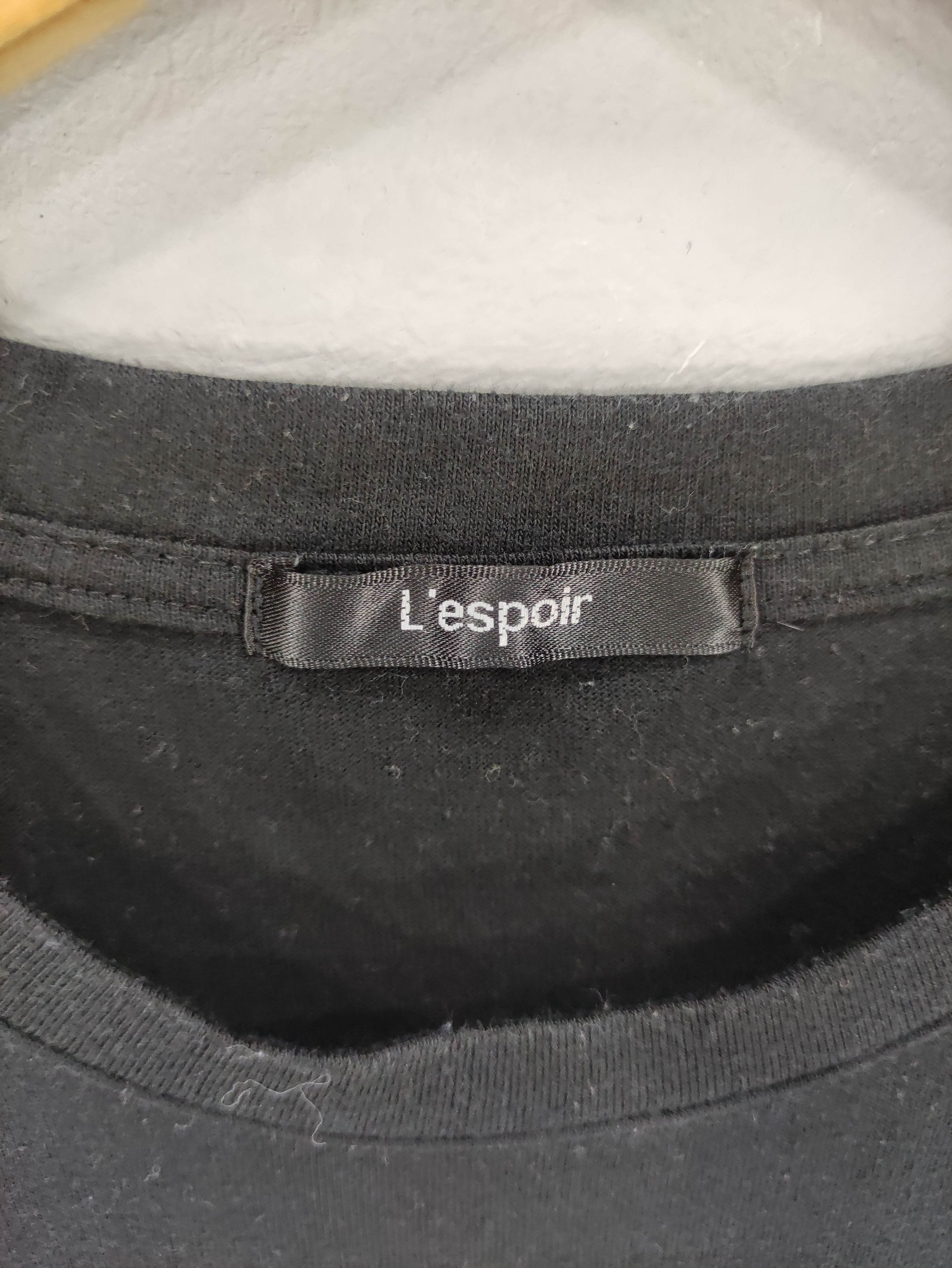 Japanese Brand Vintage Japanese Brand Lespoir Tee Tshirt Size S / US 4 / IT 40 - 4 Thumbnail
