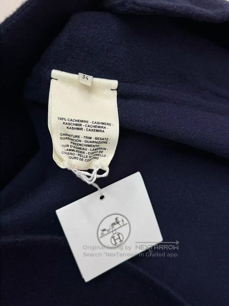 Hermes Hermes Cashmere Studs Button Top Coat Size XXS / US 00 / IT 34 - 4 Thumbnail