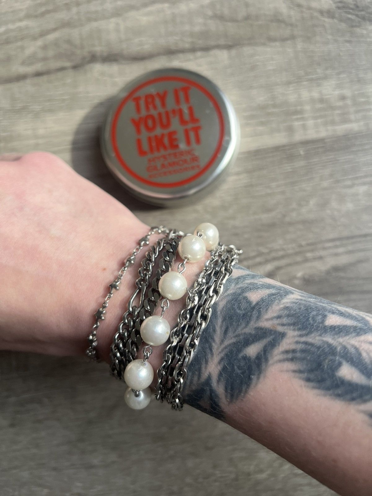 Hysteric Glamour 7 chain pearl bracelet Size ONE SIZE - 3 Thumbnail