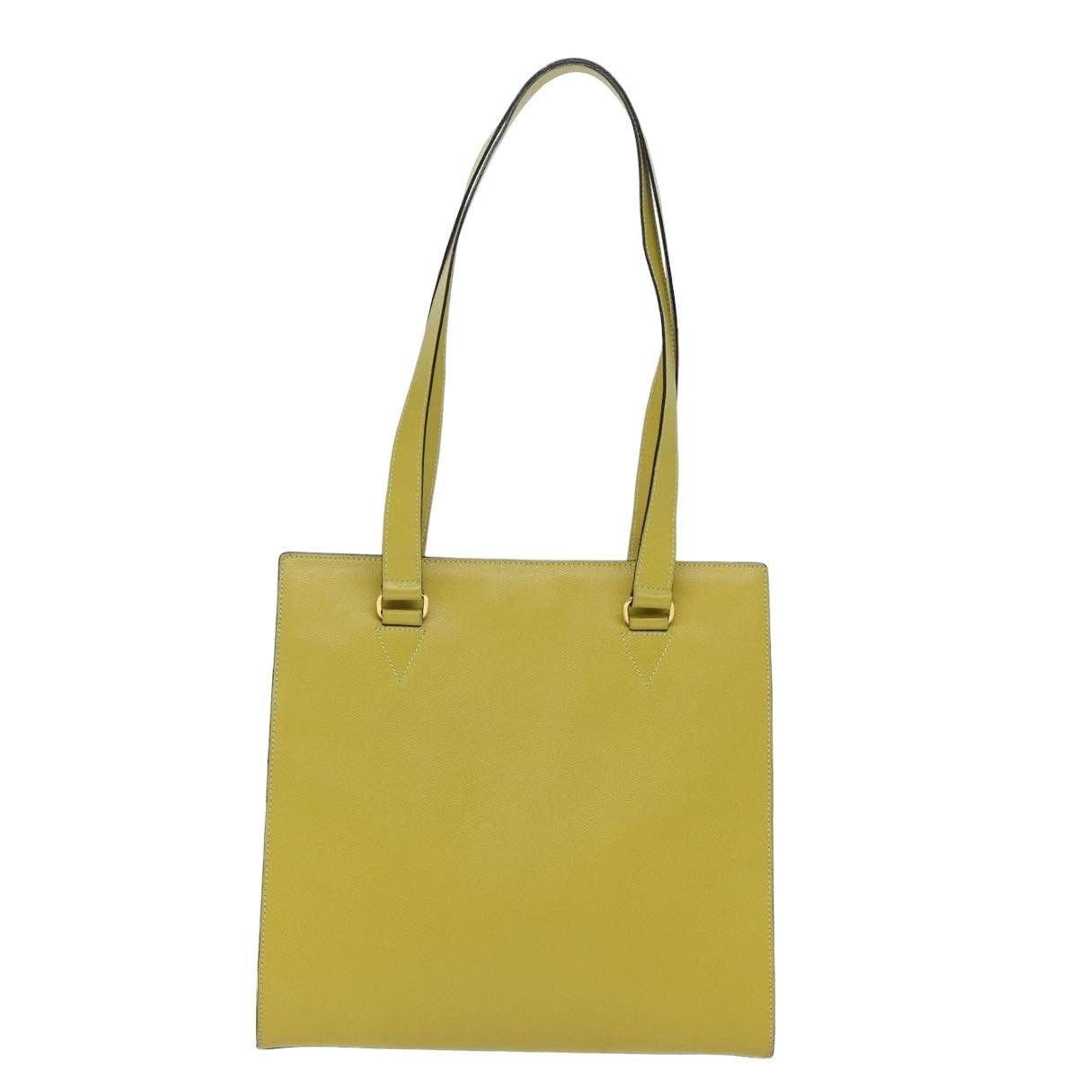 Celine CELINE Tote Bag Leather Yellow Size ONE SIZE - 2 Thumbnail