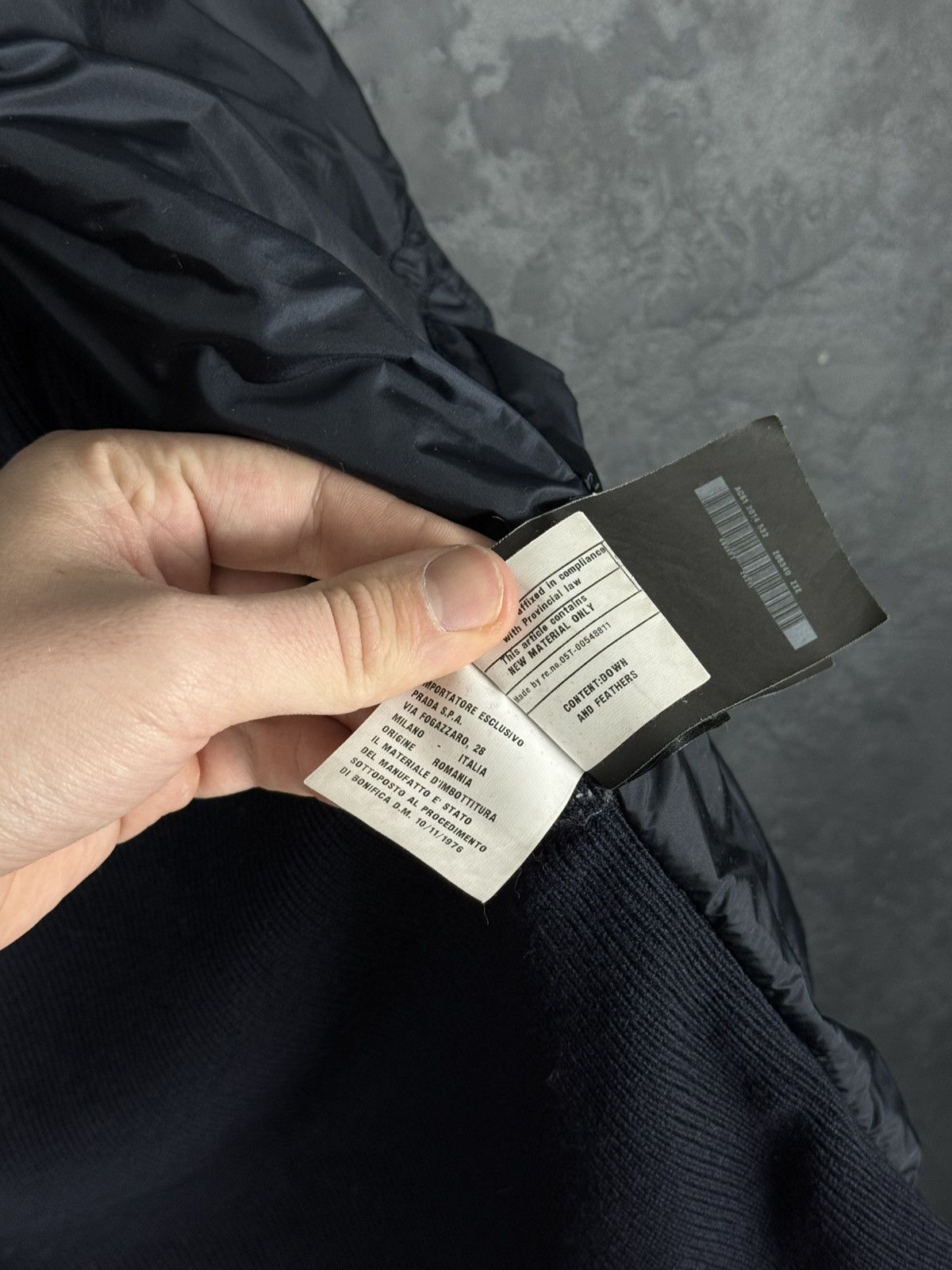 Prada Prada Red Tab Designer Down Puffer Jacket Wool Nylon Men’s Size US M / EU 48-50 / 2 - 25 Thumbnail