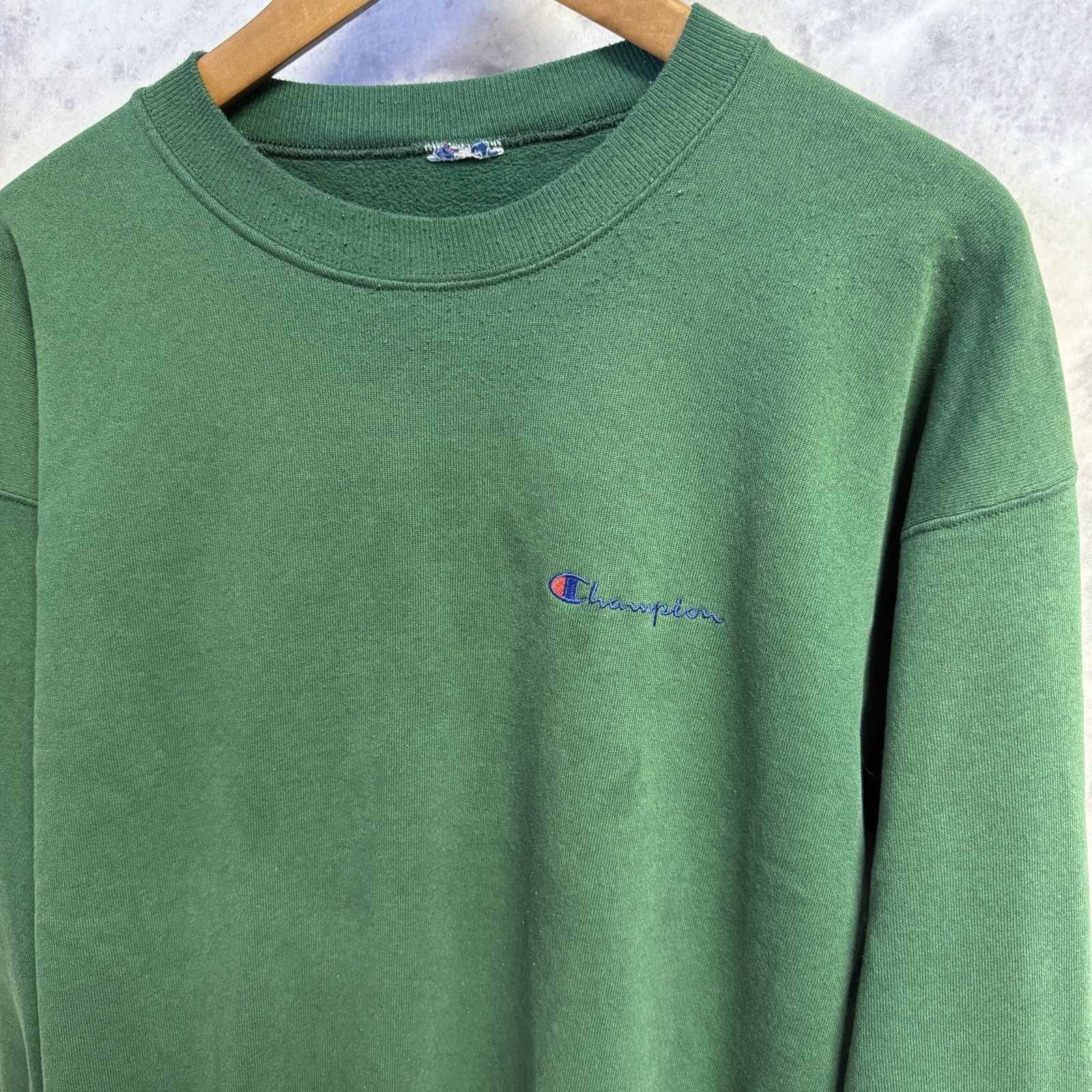 Champion VIntage 90s Champion Sweatshirt Mens Large Green Size US L / EU 52-54 / 3 - 1 Thumbnail