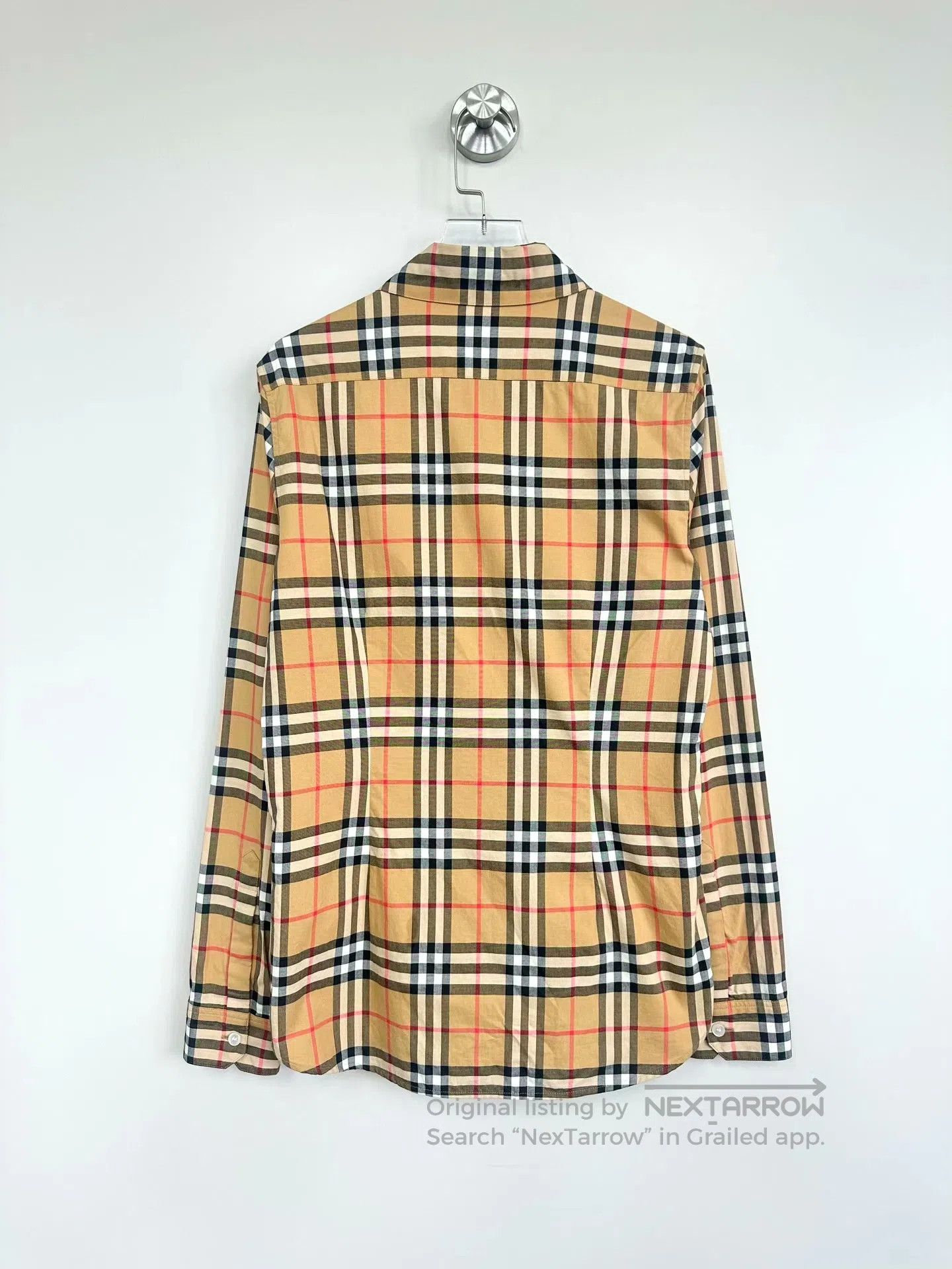 Burberry Burberry Khaki classic check hidden button long-sleeve shi Size XXS / US 00 / IT 34 - 2 Thumbnail