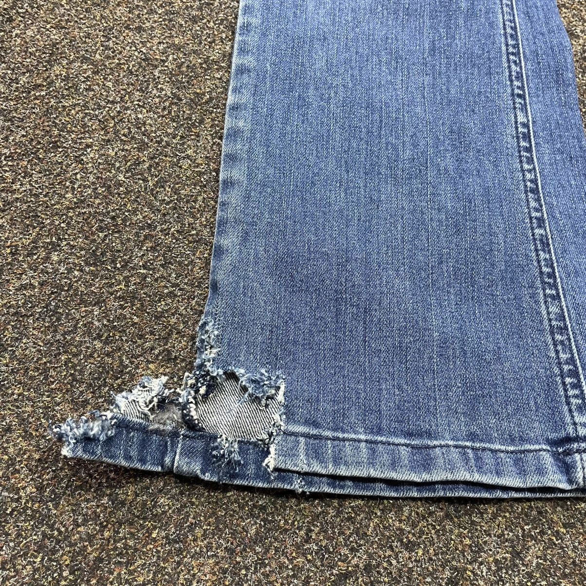 Vintage Vintage Y2K Baggy Wide Leg Flared Jeans Skater Streetwear 28 Size US 28 / EU 44 - 6 Thumbnail