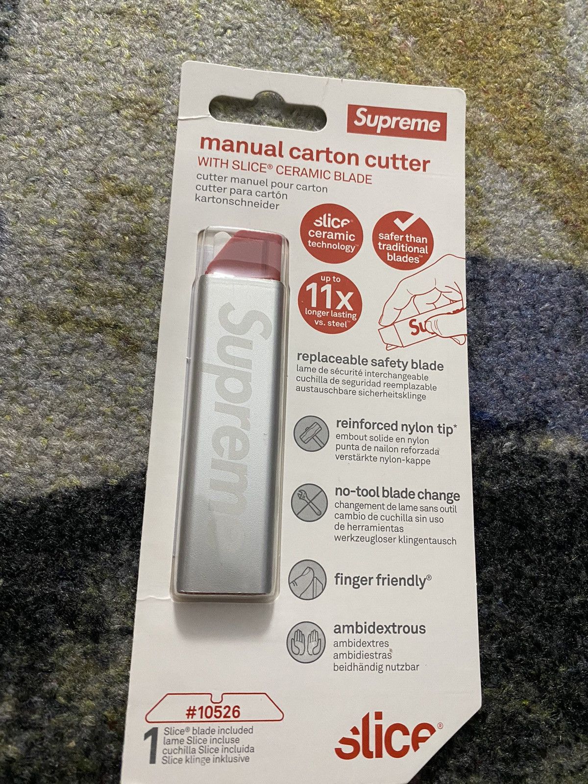 Supreme Supreme Slice Manual Carton Cutter Silver Size ONE SIZE - 2 Thumbnail