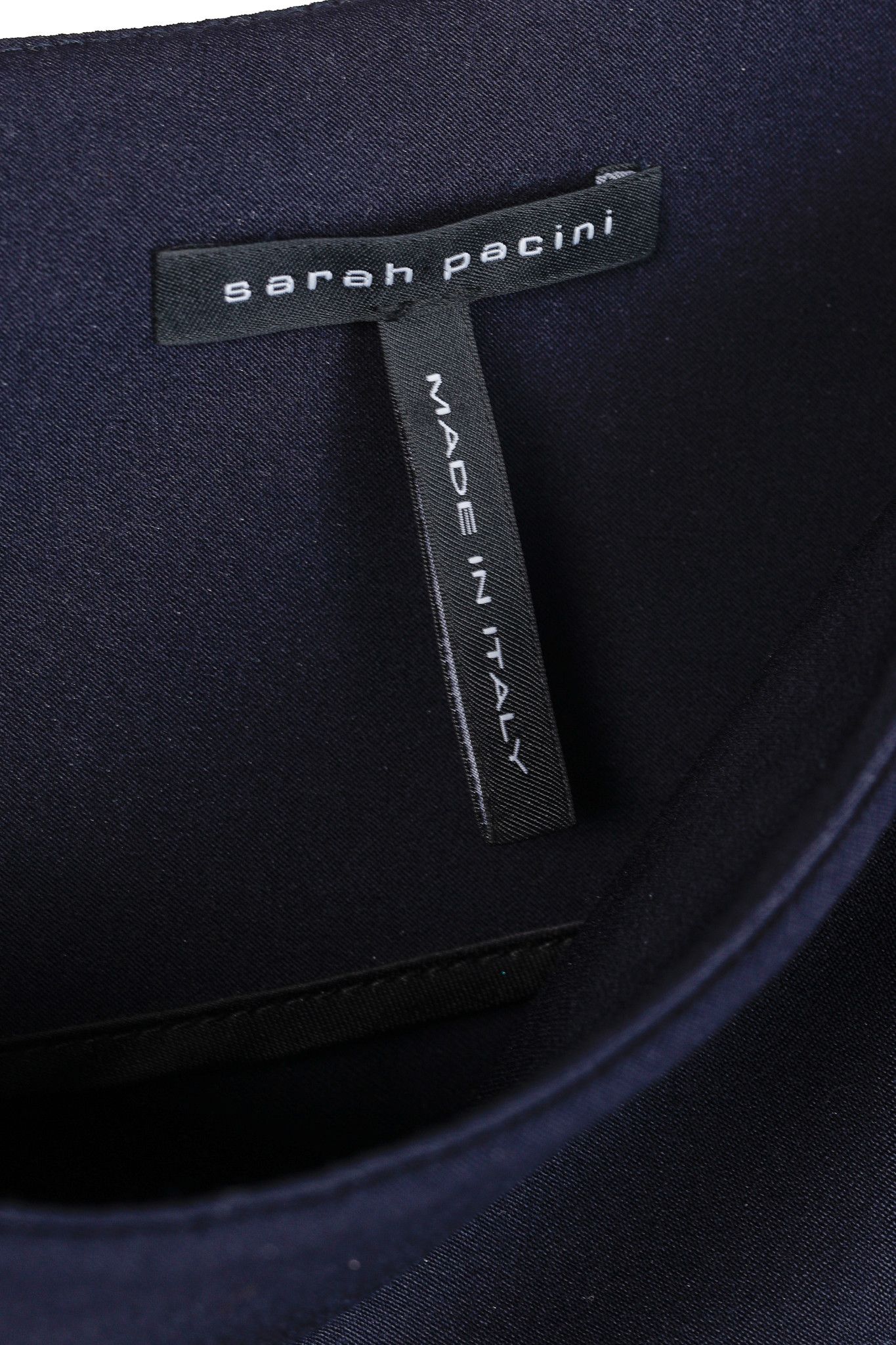 Sarah Pacini Sarah Pacini AW16 Navy Wool-Blend Long Asymmetrical Skirt Size 28" / US 6 / IT 42 - 7 Thumbnail