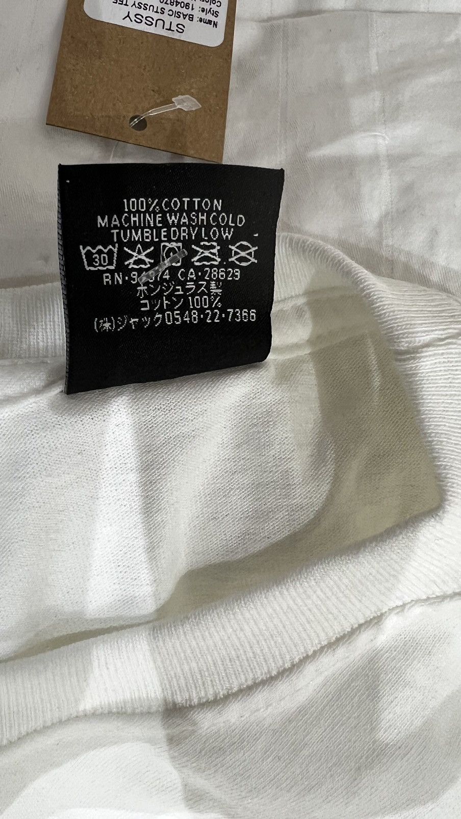 Stussy Stussy basic white tee Size US XL / EU 56 / 4 - 6 Thumbnail