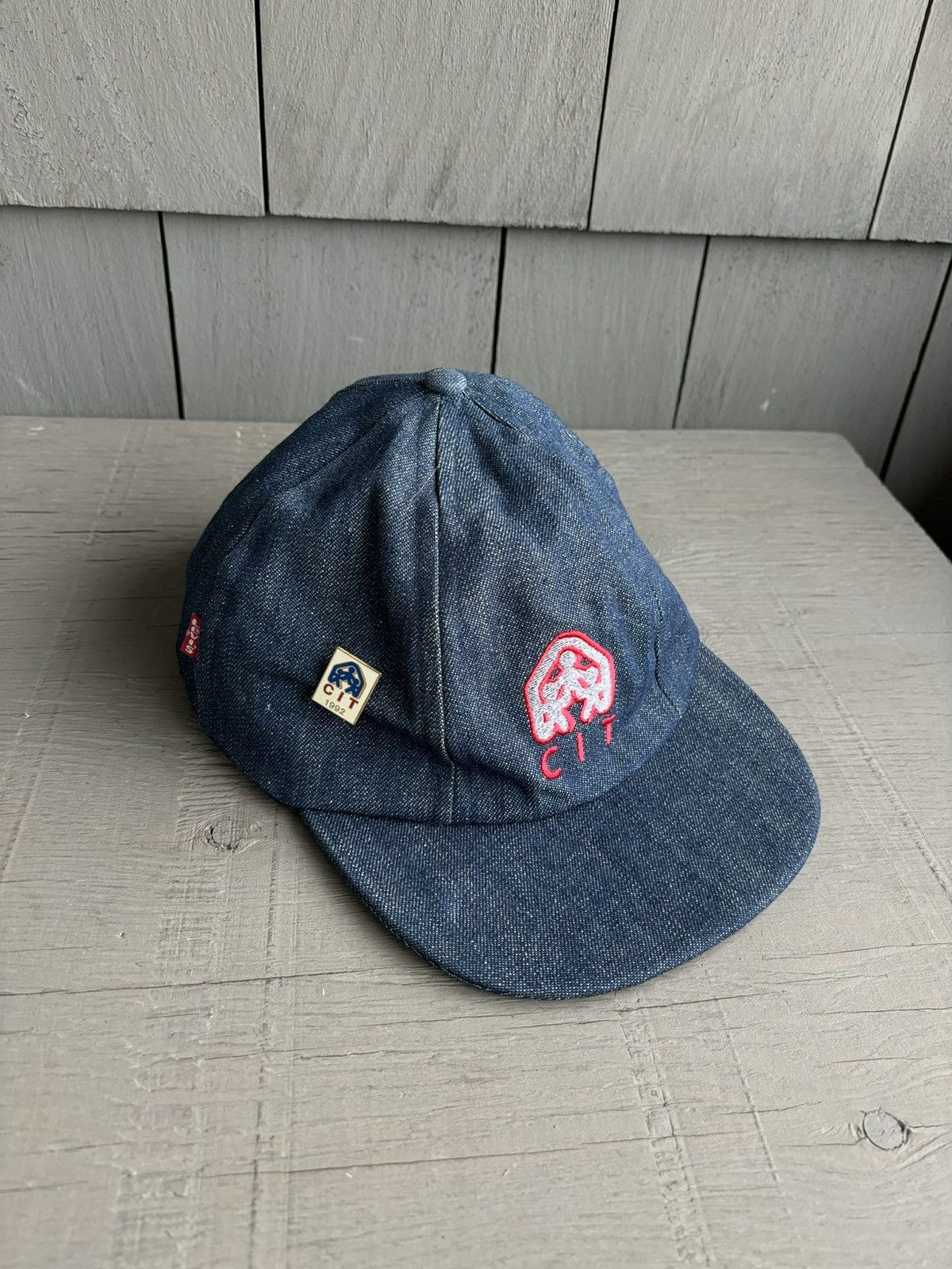 Levi's Vintage Levi's Red Tab Hat Dark Denim Snapback Blue Jean 90s Size ONE SIZE - 21 Thumbnail