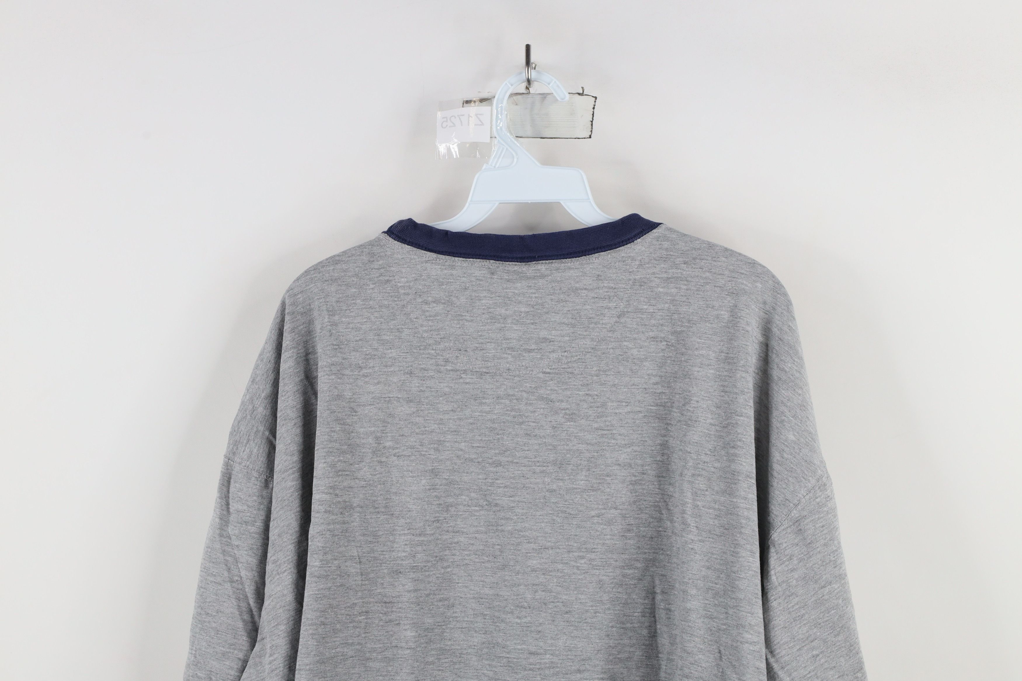 Vintage Vintage 90s University of Michigan Ringer T-Shirt Gray Size US XXL / EU 58 / 5 - 14 Thumbnail