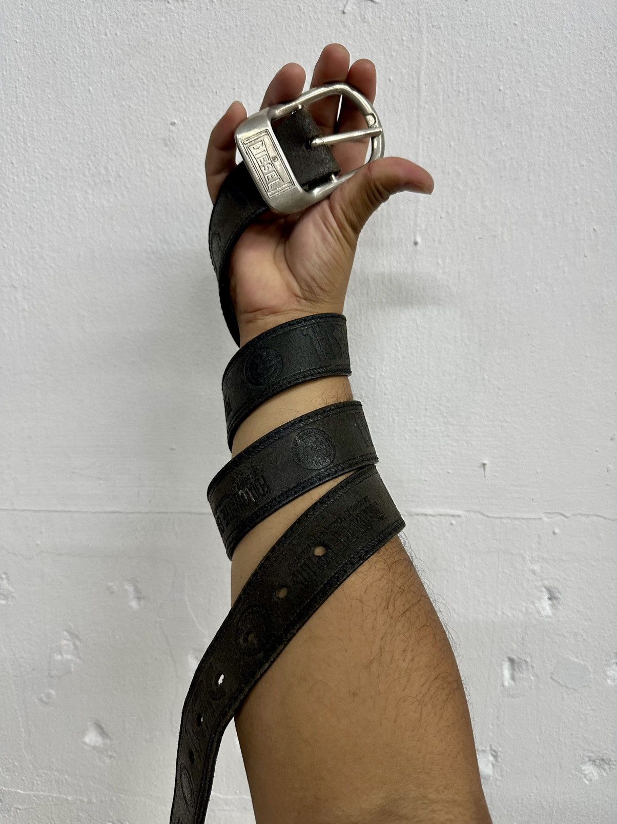 DIESEL leather studs belt bracelet y2k Y2K Diesel Leather Belt