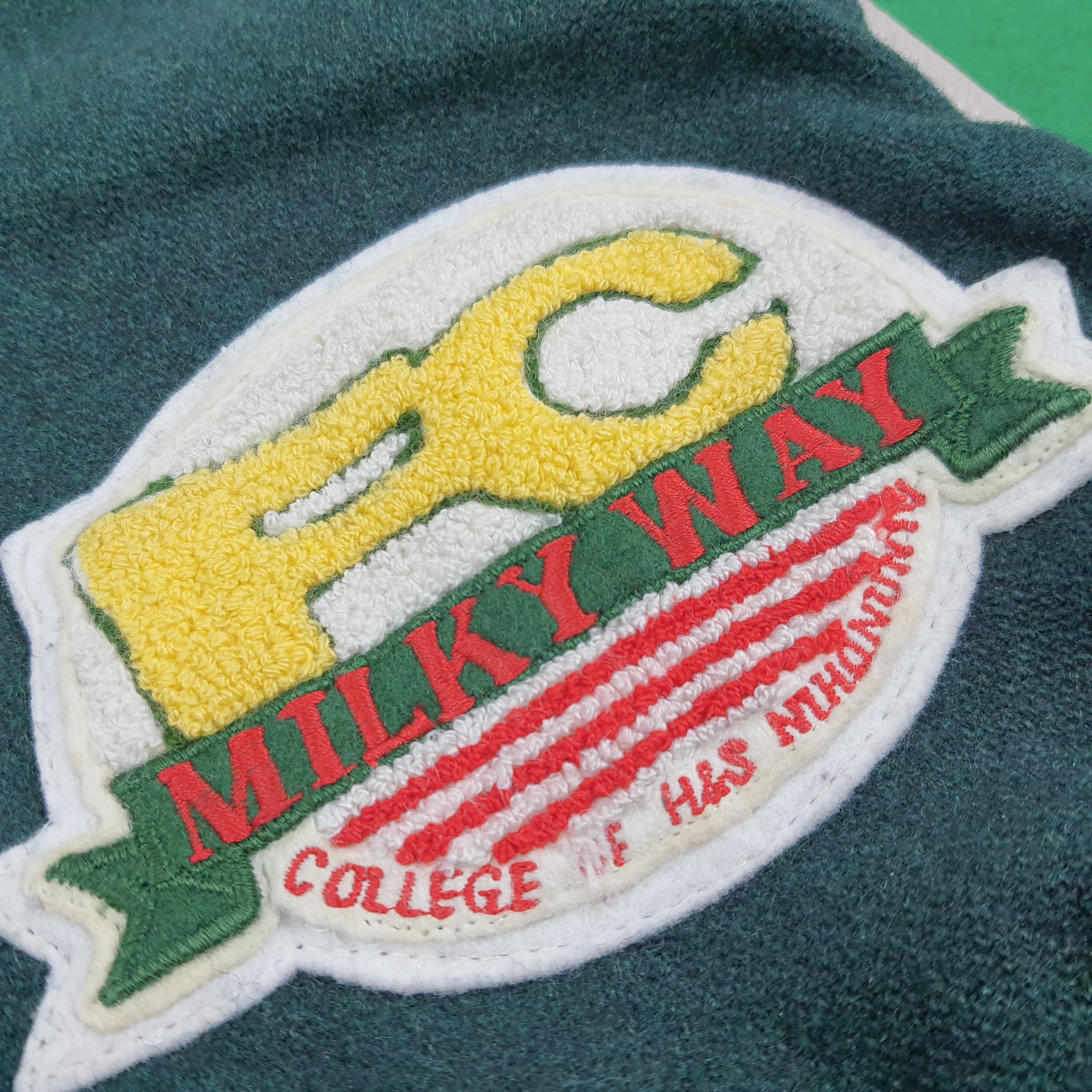 Japanese Brand Milky Way Football Club Varsity Letterman Jacket C291N23 Size US M / EU 48-50 / 2 - 5 Thumbnail