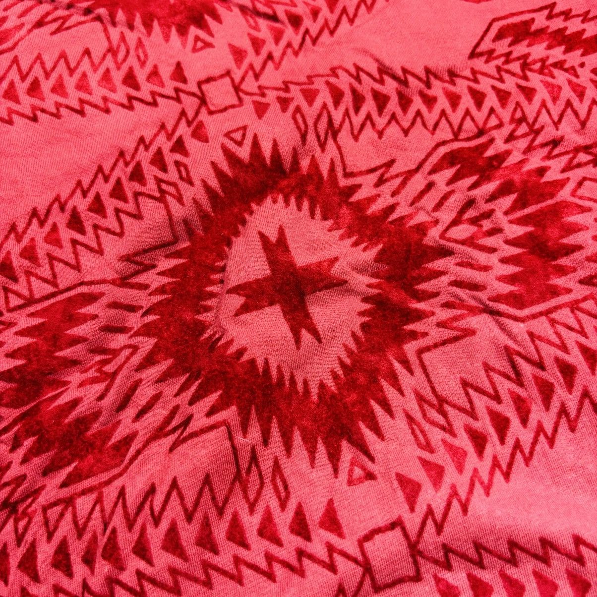 JACKROSE 2000s Jackrose - Red Blood Gradient Ethnic V-Neck Longsleeve Size US M / EU 48-50 / 2 - 5 Thumbnail