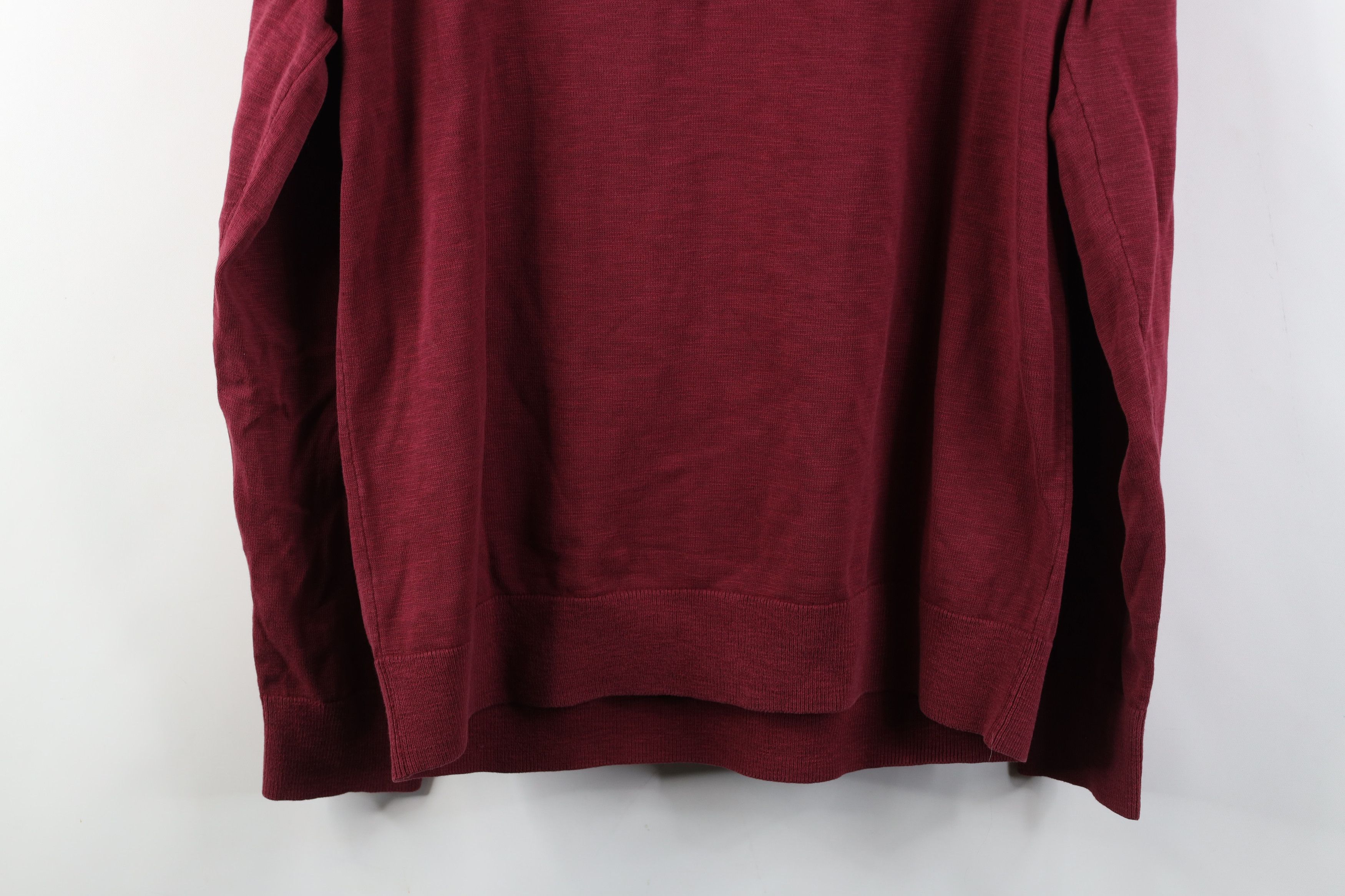 Banana Republic New Banana Republic Cotton Slub Knit Pocket Sweater Red Size US L / EU 52-54 / 3 - 11 Thumbnail