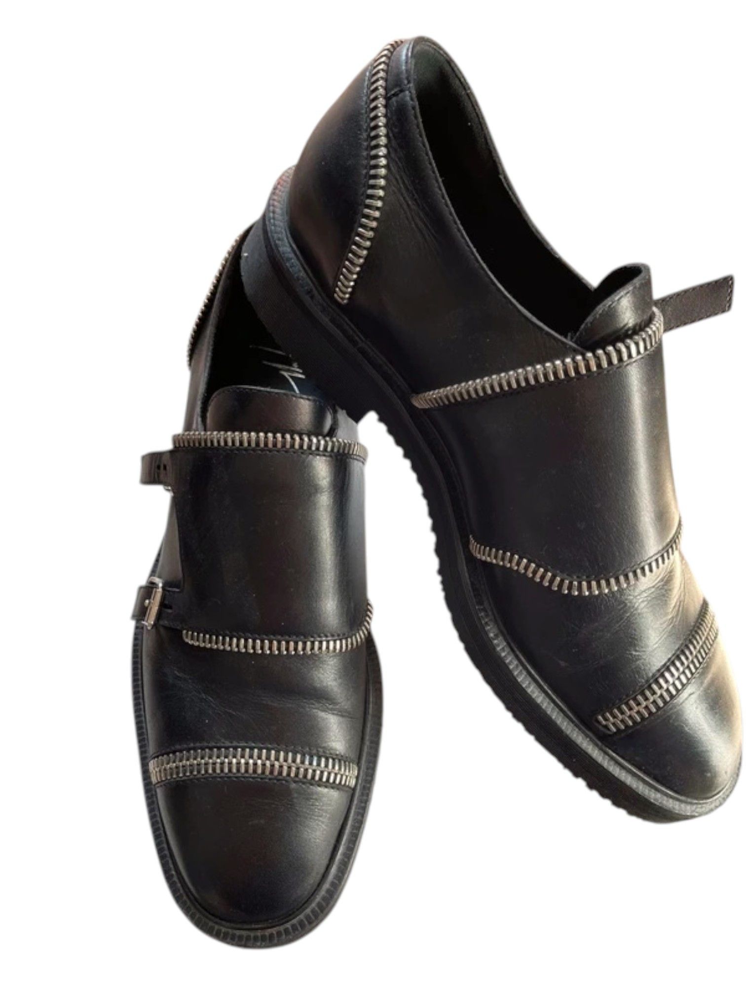 Giuseppe Zanotti Giuseppe Zanotti Double Monk Strap Zipper Shoes, Mid 2010s Size US 7 / EU 40 - 6 Thumbnail