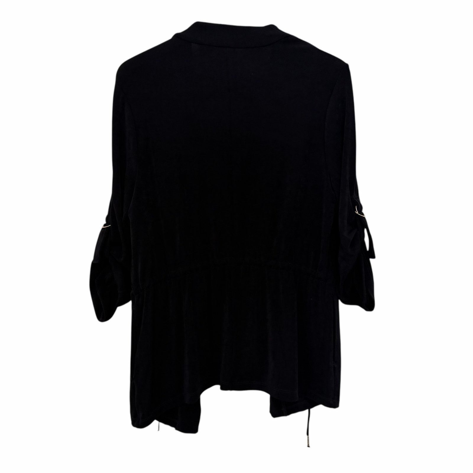 Chicos Chicos Travelers Black Cardigan with Drawstring Sz 8/10 Size M / US 6-8 / IT 42-44 - 5 Thumbnail