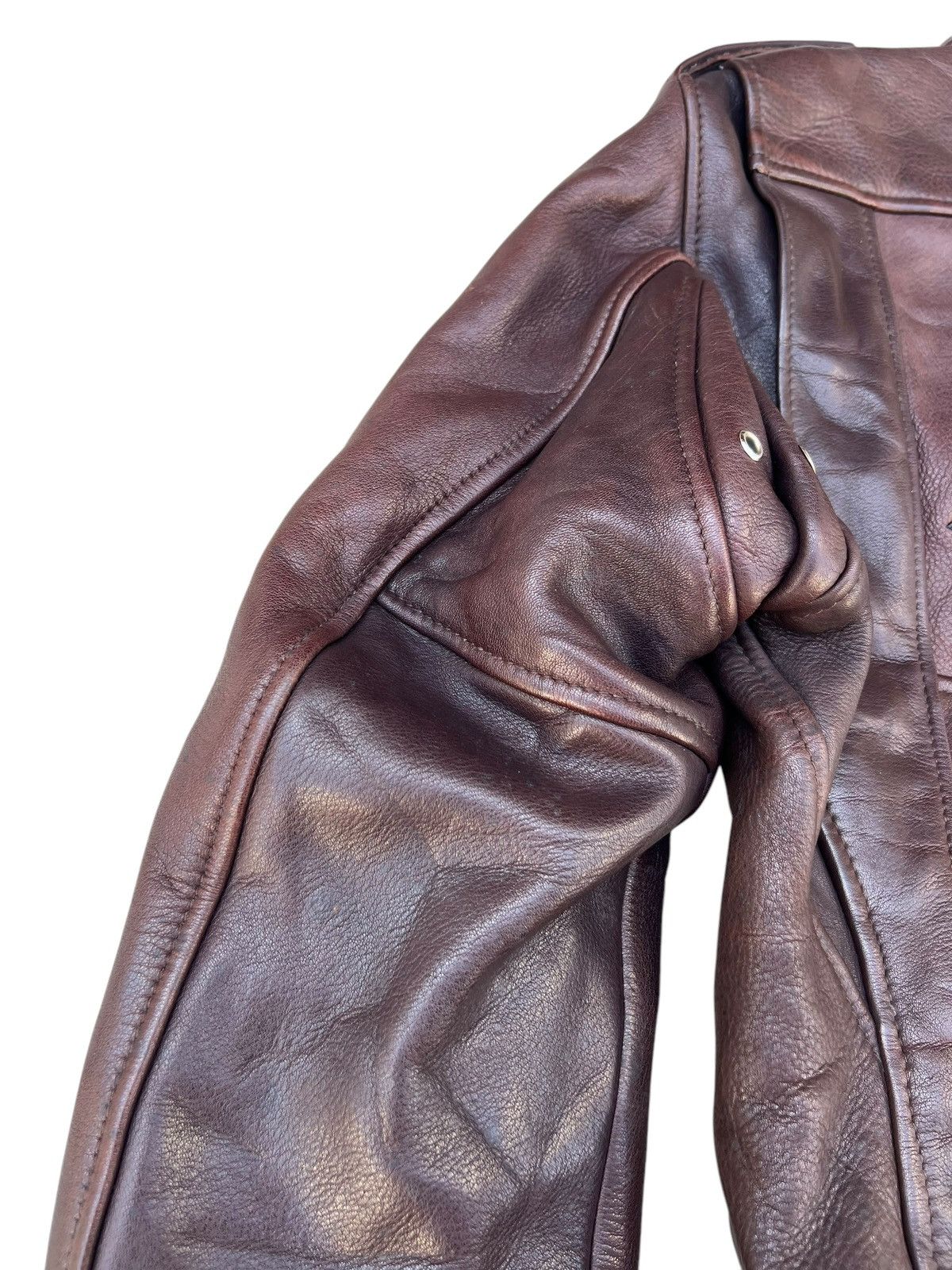 Indian Motorcycle RARE! 60s 70s Indian Motorcycle Embroidery Leather Jacket Size US S / EU 44-46 / 1 - 21 Thumbnail