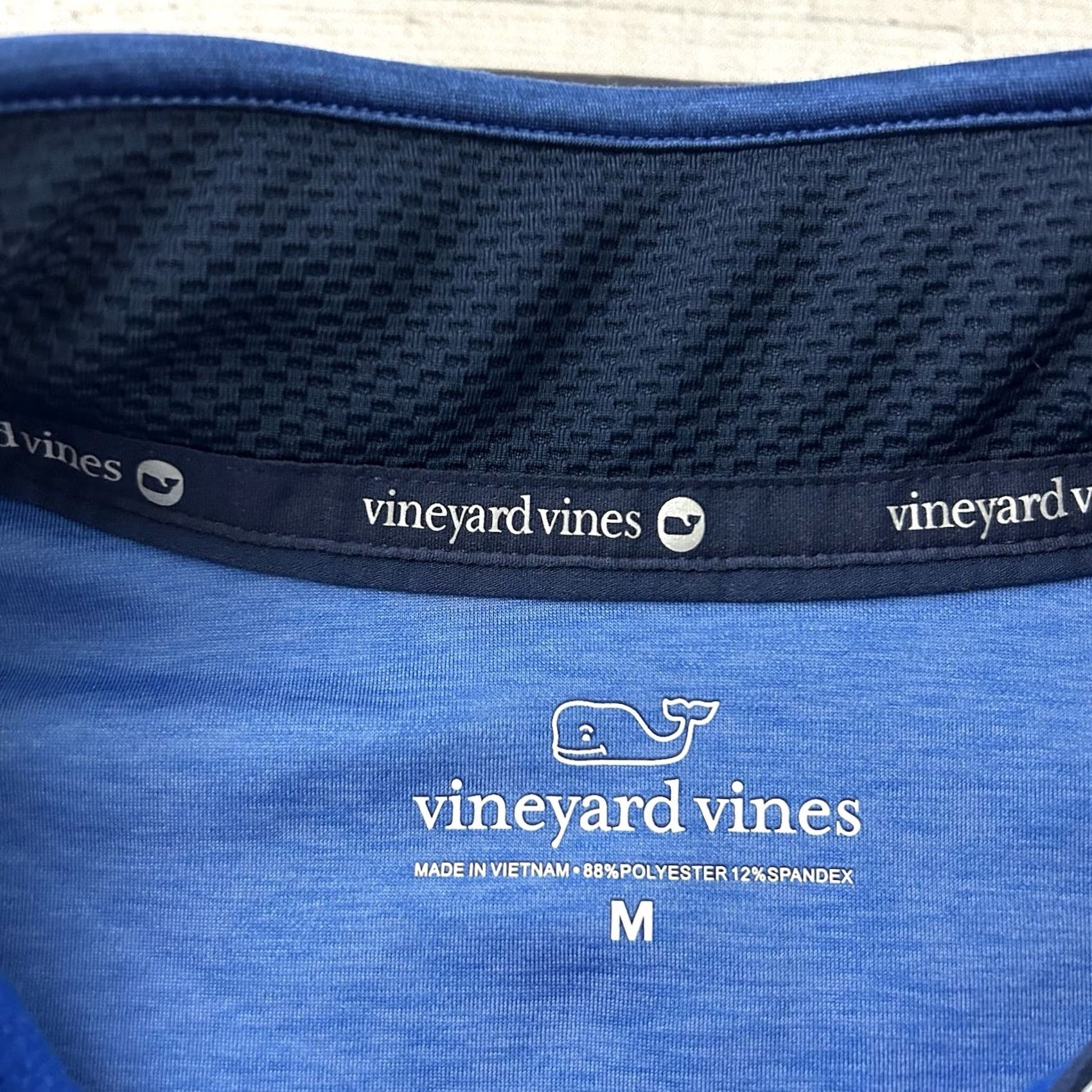 Vineyard Vines Vineyard Vines Jacket Fleece Lined 1/4 Zip Pullover Blue Men's M Size US M / EU 48-50 / 2 - 3 Thumbnail