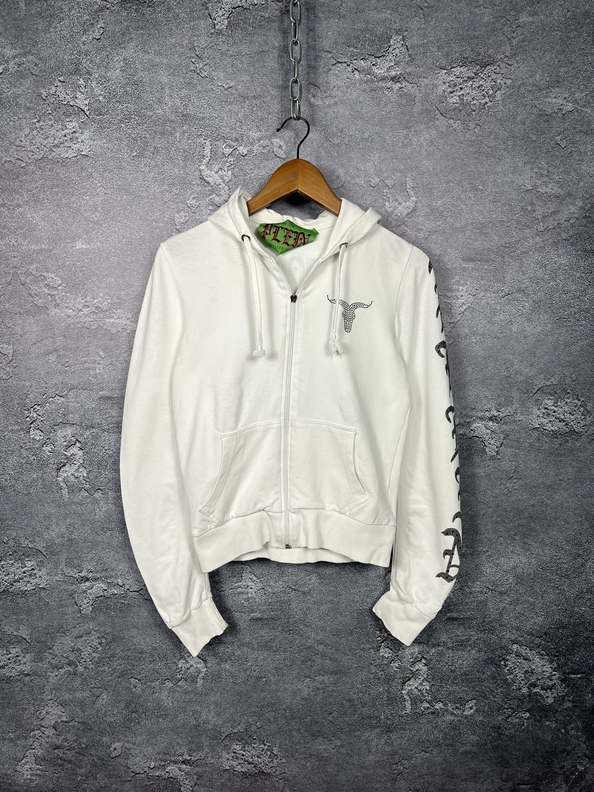 Philipp Plein Vintage Philipp Plein Zip Hoodie With Cross Chrome Style Size M / US 6-8 / IT 42-44 - 2 Thumbnail