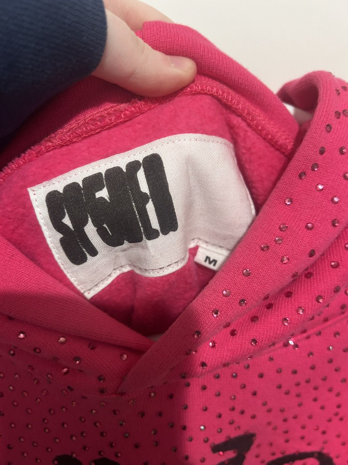 Sp5der Sp5der pink vvs hoodie Size US M / EU 48-50 / 2 - 3 Thumbnail