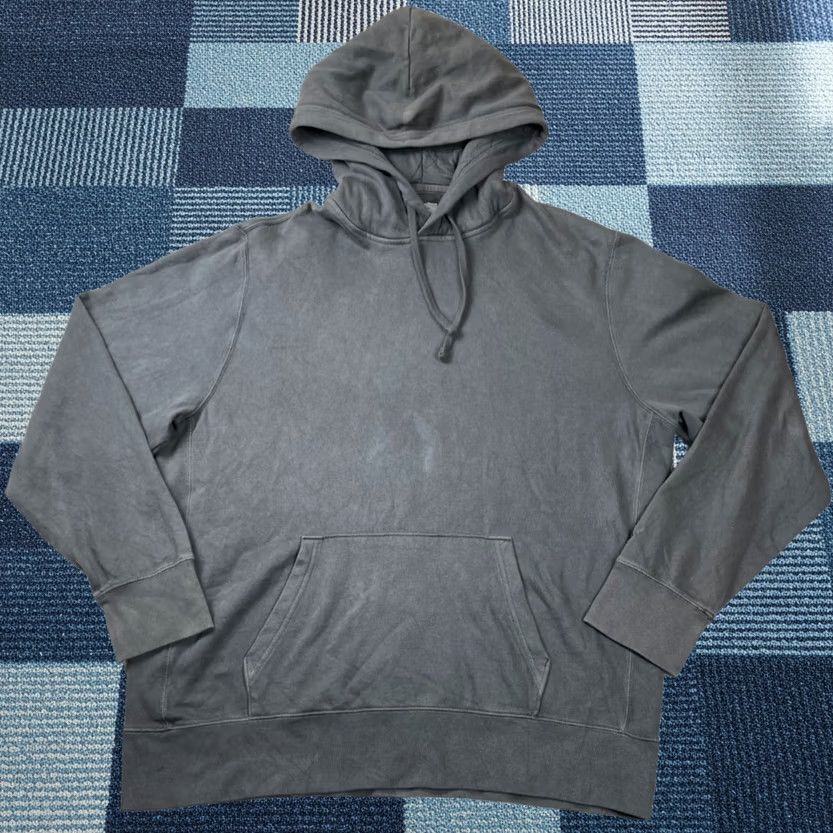 American Eagle Outfitters American Eagle Hoodie Men 2XL Gray Solid Fleece Hooded Pullover Sweatshirt Size US XXL / EU 58 / 5 - 1 Thumbnail