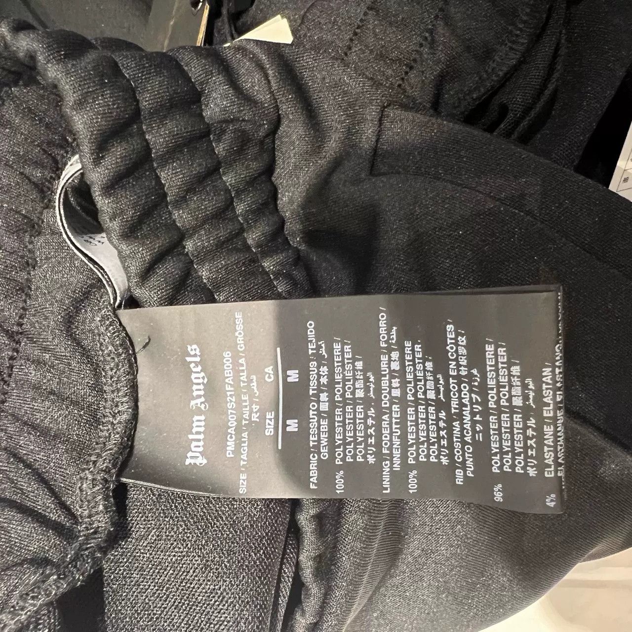 Palm Angels Palm Angels 23 Black Side Logo Zip Sweatpants Size US 32 / EU 48 - 6 Thumbnail