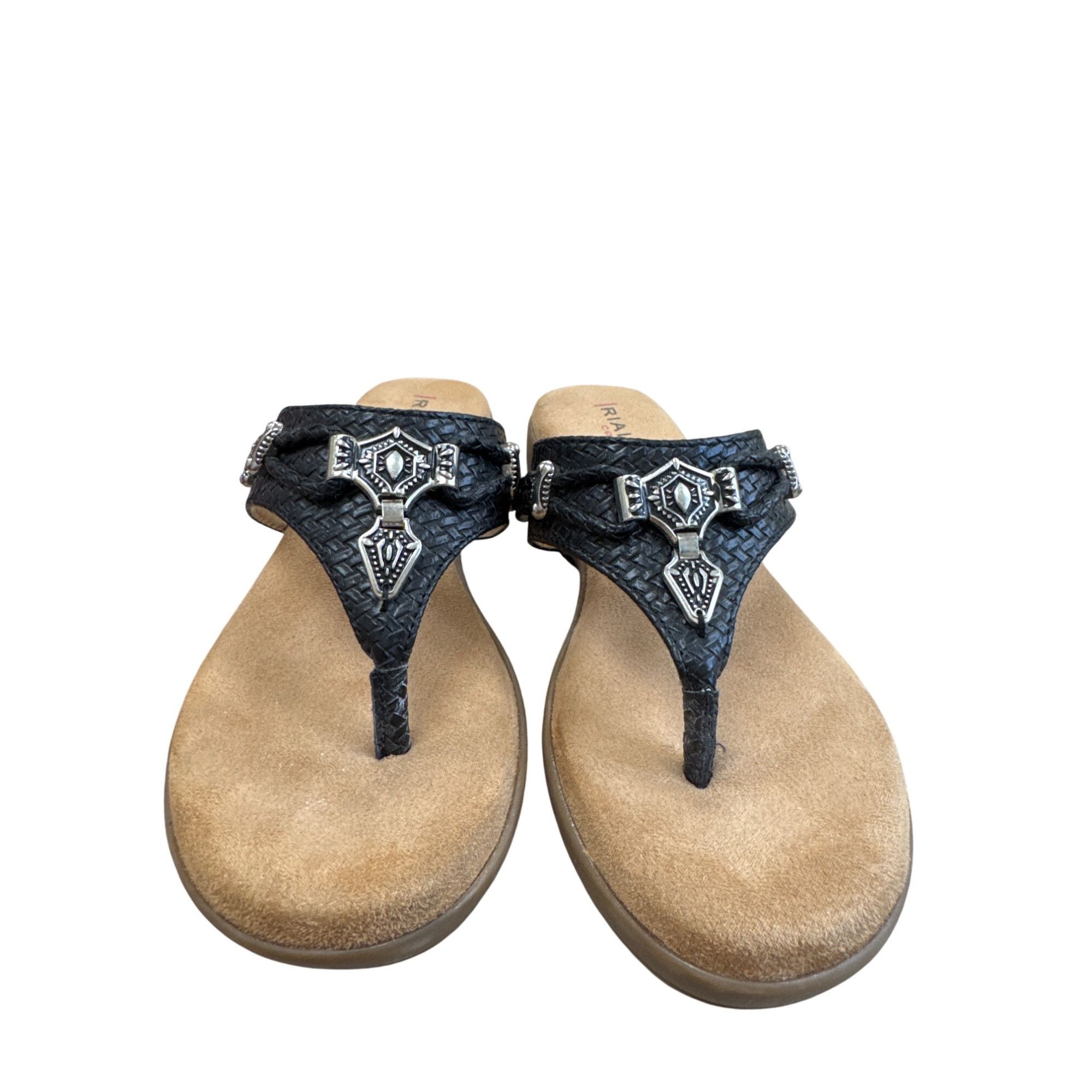 Other Rialto Womens Black Bejeweled Slip-On Sandals Size 7M SKU 82 Size US 7 / IT 37 - 6 Thumbnail