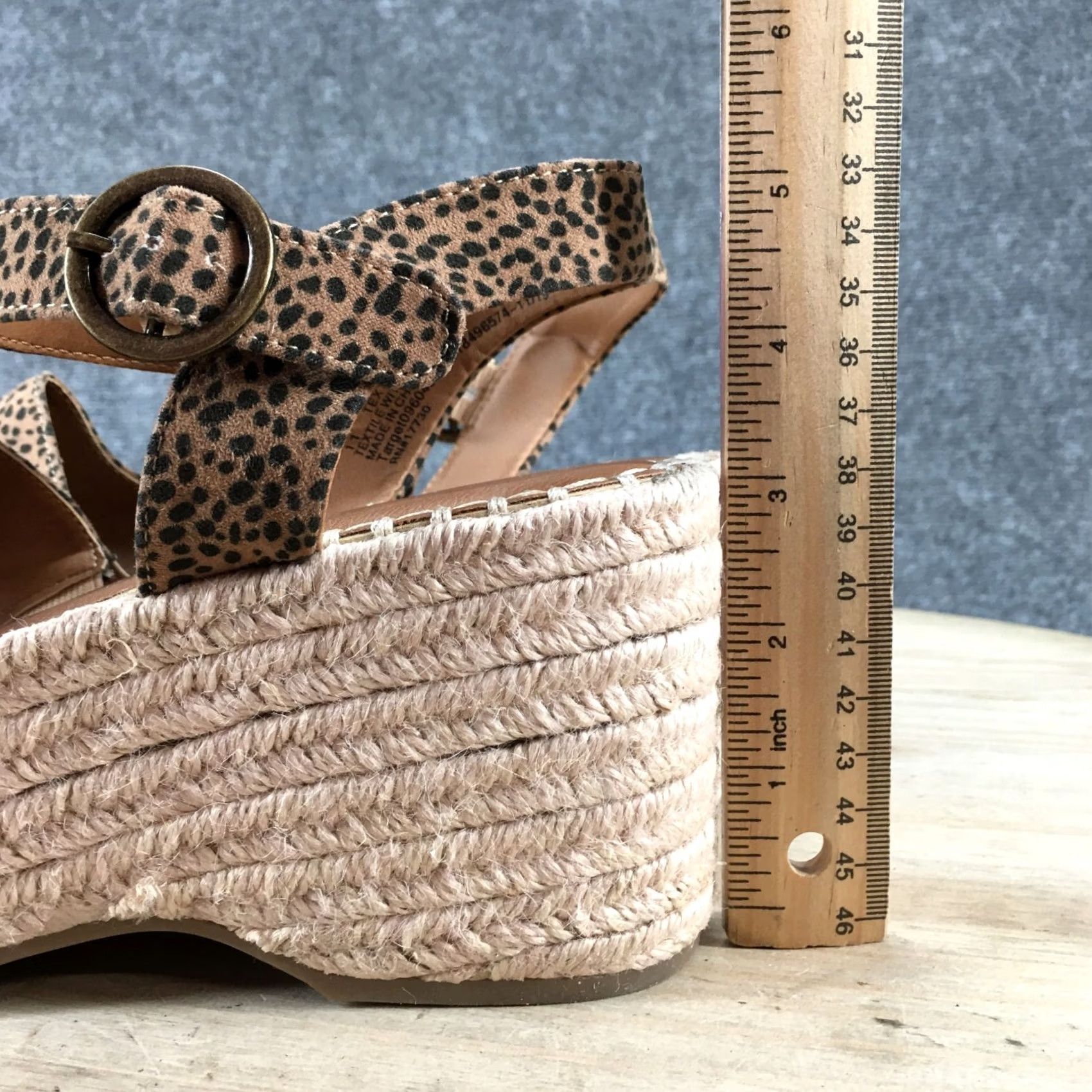 Vintage Universal Thread Sandals Women 11 Morgan Platform Wedge Espadrille Brown True Brown Size US 11 / IT 41 - 7 Thumbnail