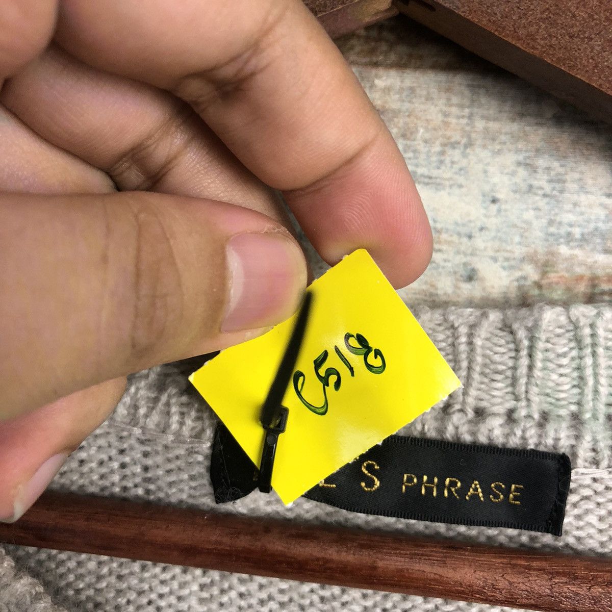 Japanese Brand DL Frees Phrase Stripe Green Knitwear #C518 Size US M / EU 48-50 / 2 - 10 Thumbnail