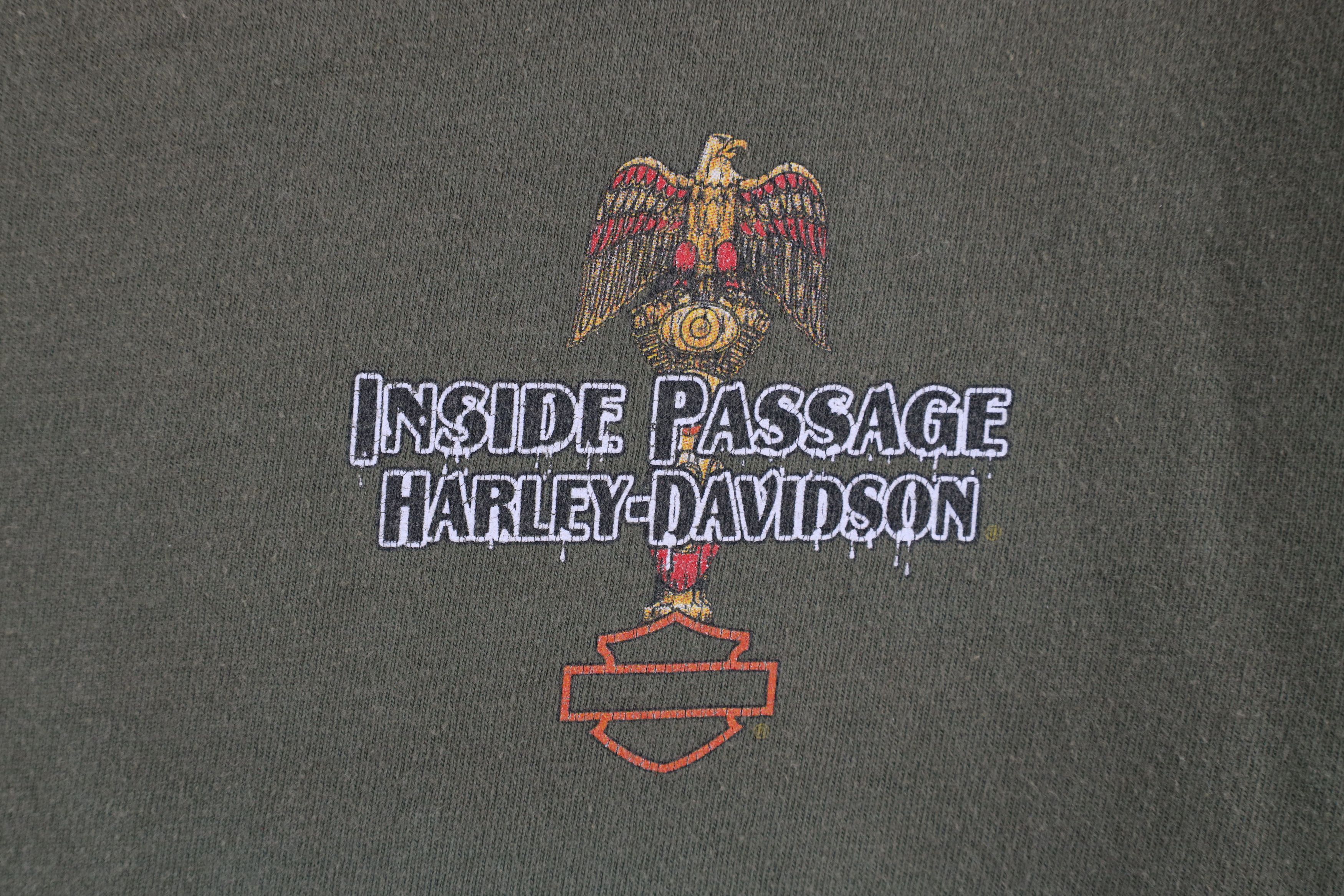 Harley Davidson × Vintage Vintage Y2K 2006 Harley Davidson Passage Alaska T-Shirt USA Size US L / EU 52-54 / 3 - 4 Thumbnail