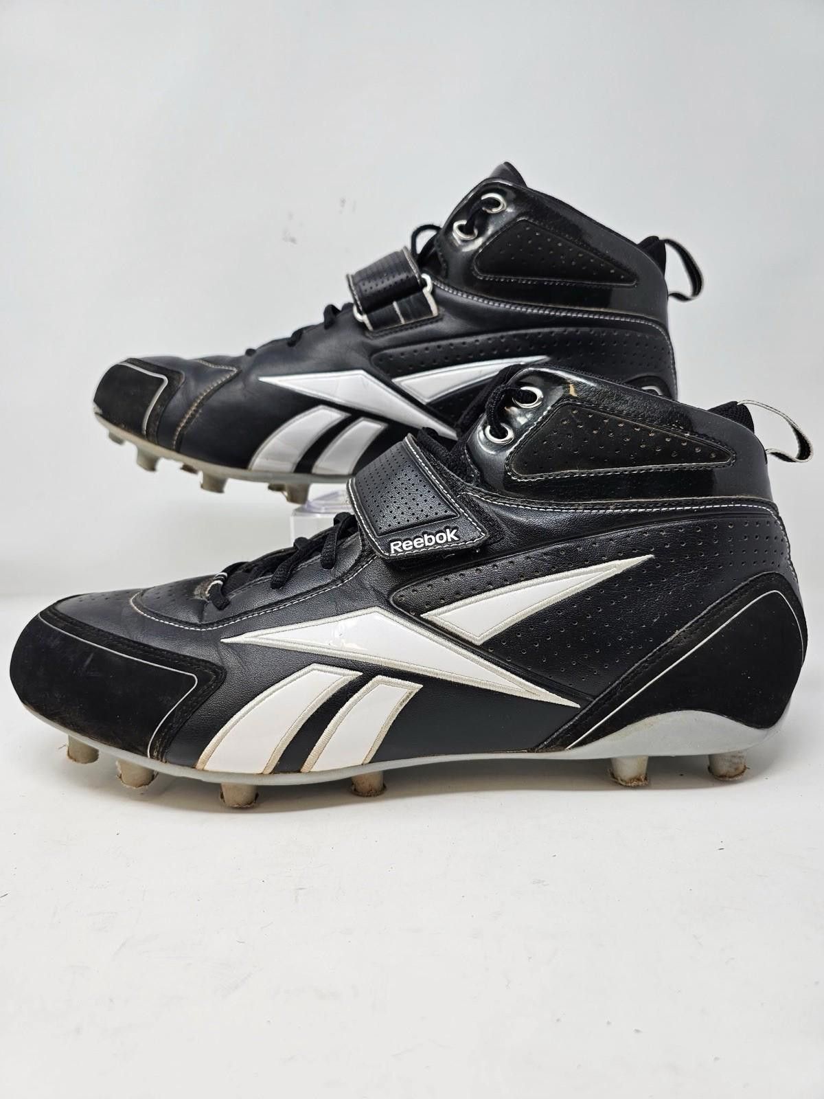 Reebok REEBOK PYE BLACK AND WHITE SIZE US 14MENS FOOTBALL CLEATS Size ONE SIZE - 2 Thumbnail