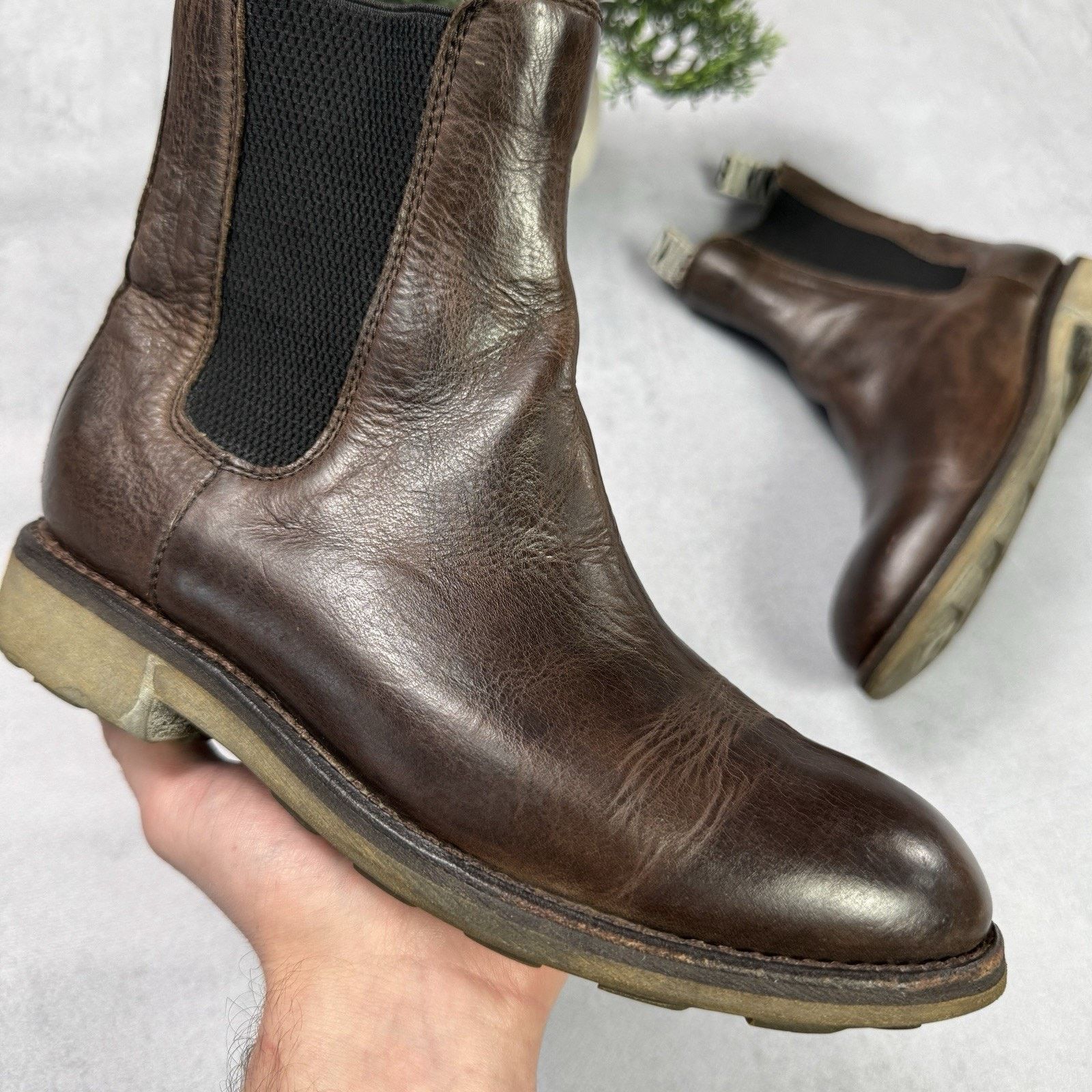 Dirk Bikkembergs Vintage Dirk Bikkembergs Brown Leather Chelsea Boots Size US 8 / IT 38 - 4 Thumbnail