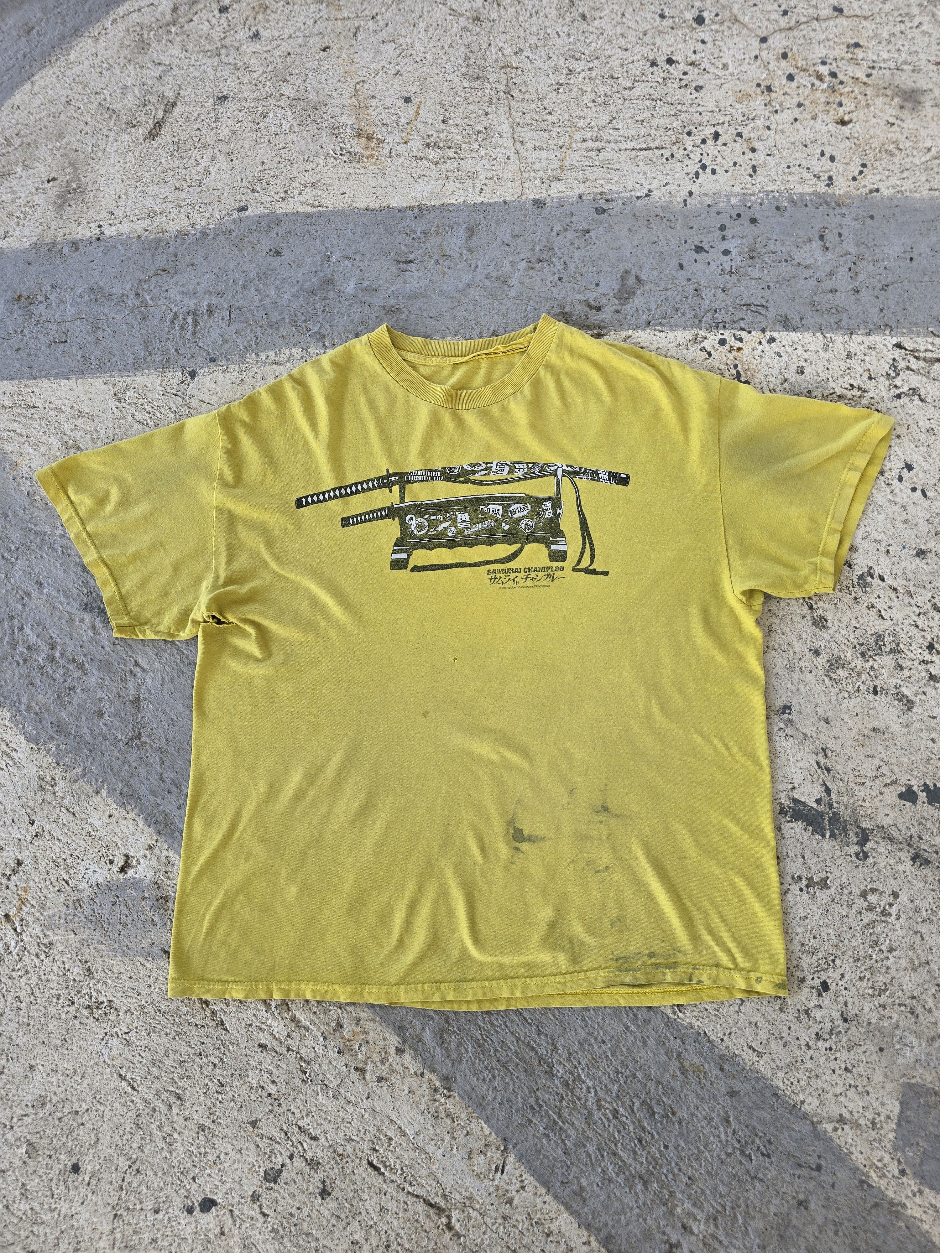Vintage Vintage Samurai Champloo Mugen Swords Anime T-Shirt Size US XL / EU 56 / 4 - 2 Thumbnail