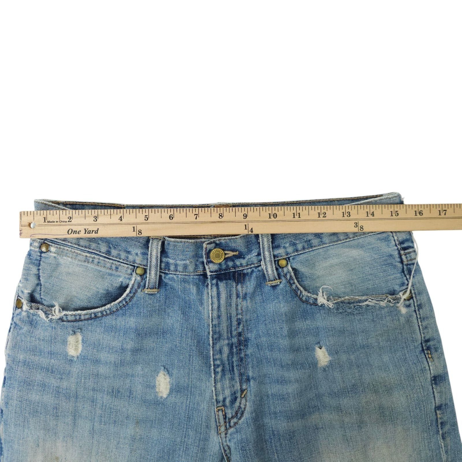 American Eagle Outfitters American Eagle Straight Leg Jeans 31x32 (Fit 31x31.5) Distre Size US 31 - 4 Thumbnail