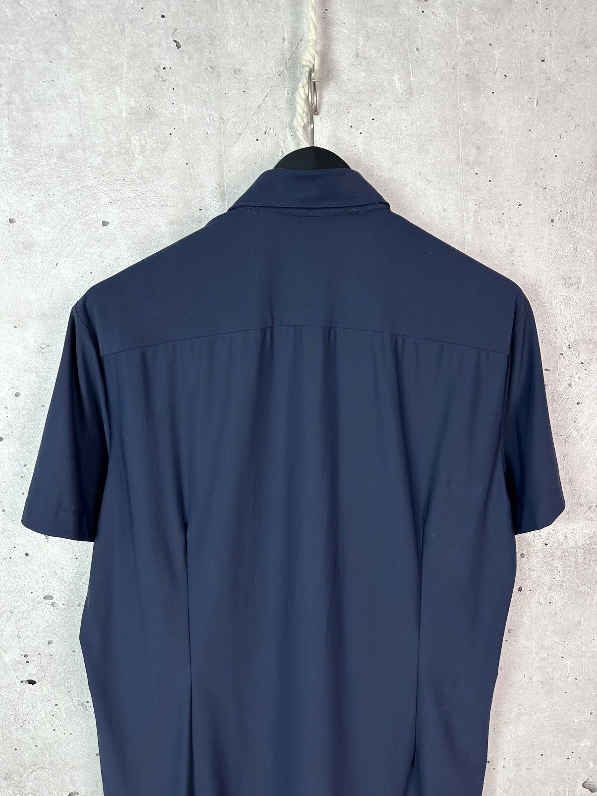 Strenstroms Stenstroms Slimline Short Sleeve Navy Men’s Button-up Shirt Size US XL / EU 56 / 4 - 7 Thumbnail