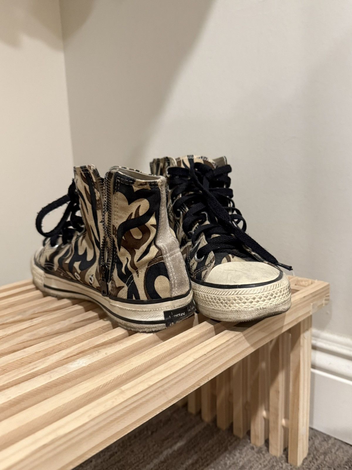 Number (N)ine FW04 Heart Tribal Camo Chucks Size US 7 / EU 40 - 7 Thumbnail