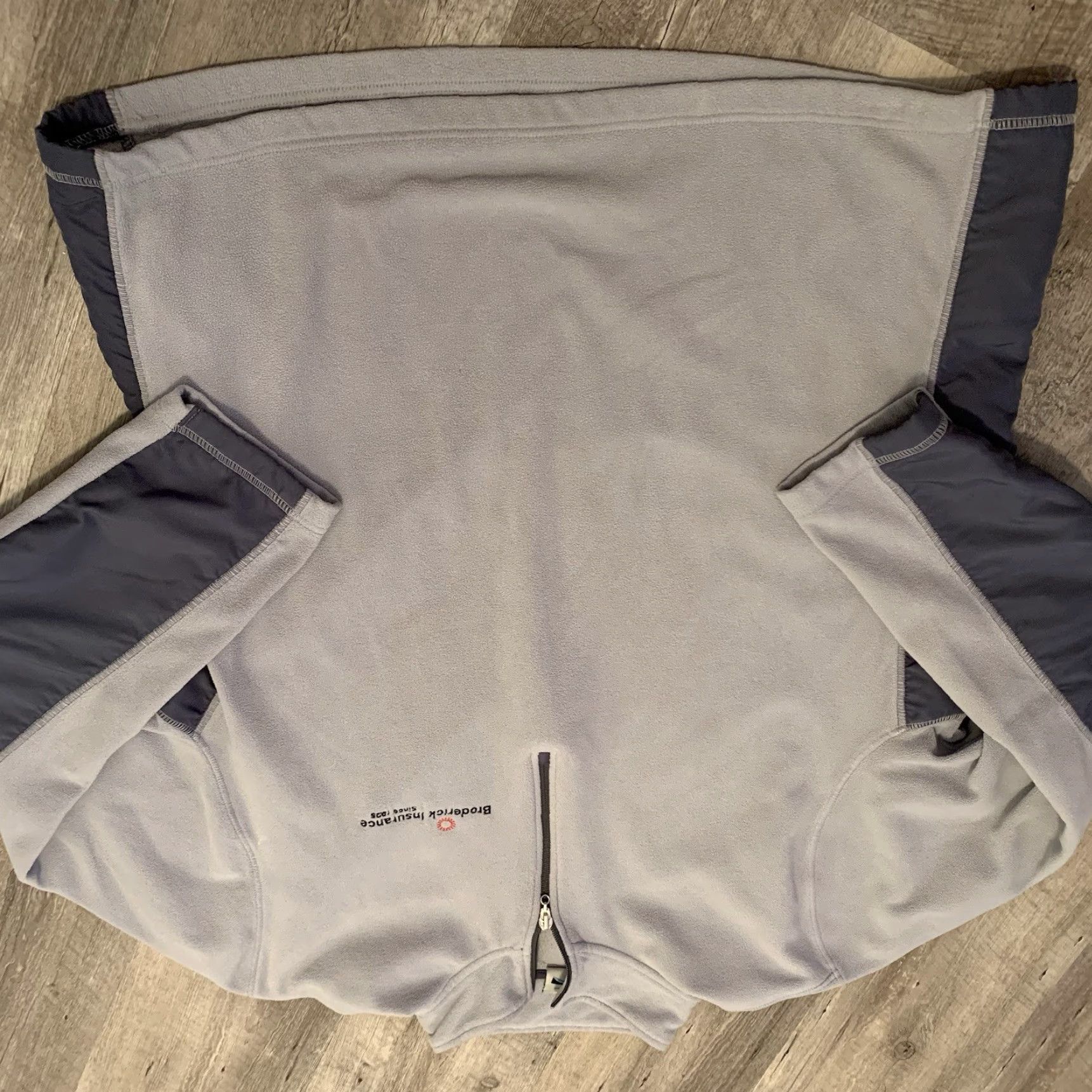 Alo Alo 1/4 Zip Fleece Pullover Mens XXL Gray Dark Elbow Patches Insets Broderick Logo Zipper Mock Neck Long Sleeve Sweatshirt Pullover Size US XXL / EU 58 / 5 - 6 Thumbnail