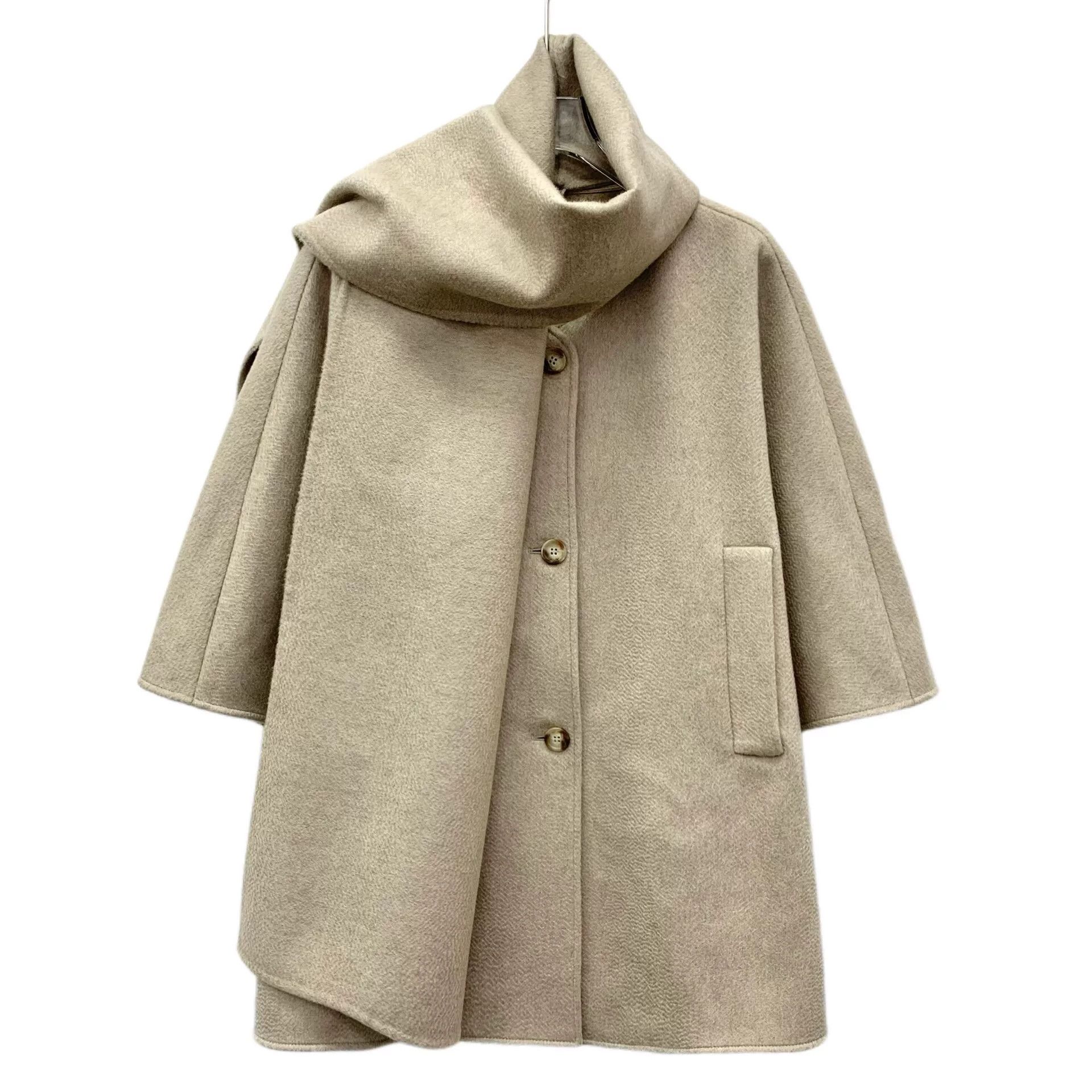 Max Mara maxmara beige cashmere long coat with buttons Size M / US 6-8 / IT 42-44 - 1 Thumbnail