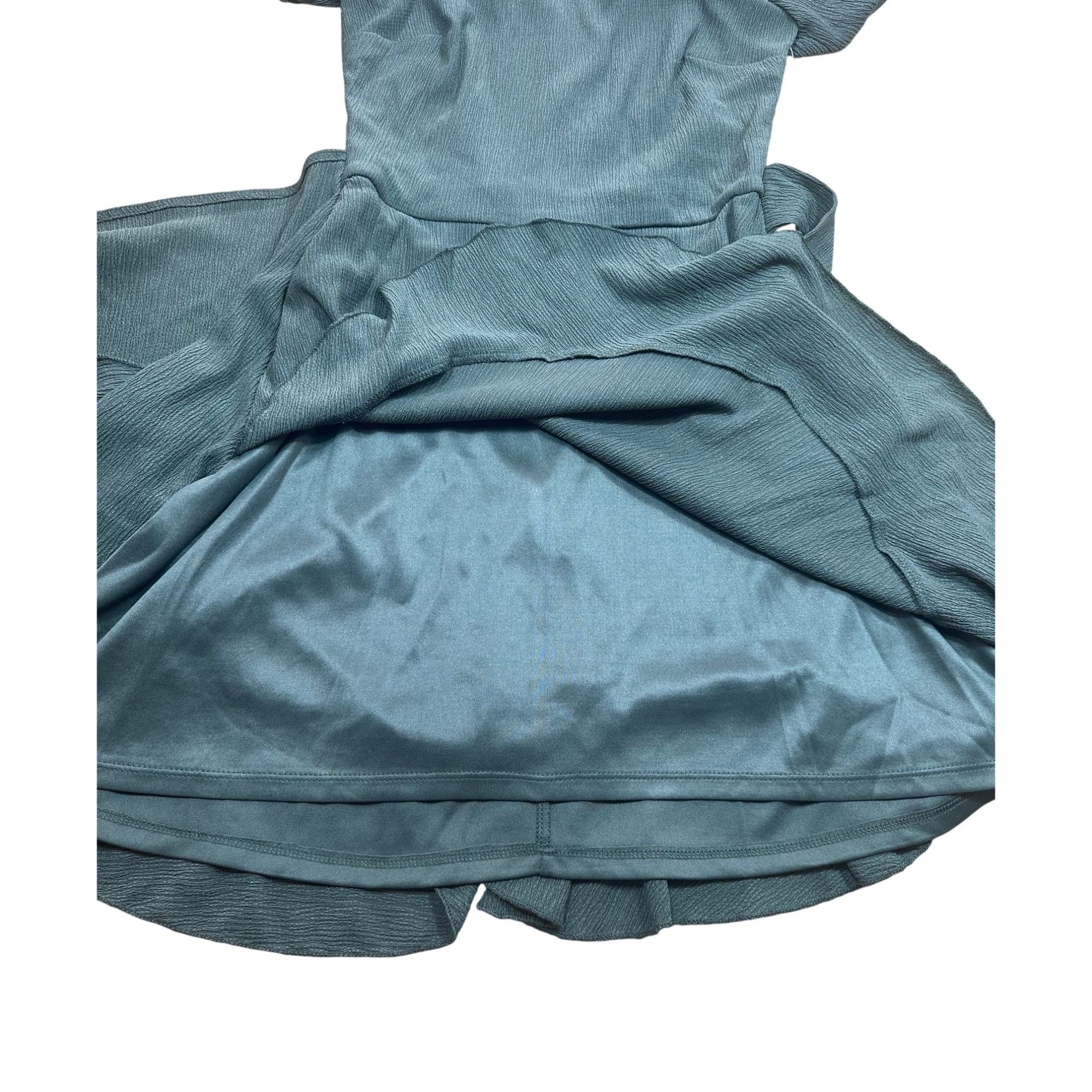 Other Trixxi Women's Junior Faux-Wrap Fit & Flare Dress Color Oliv Size XXS / US 00 / IT 34 - 4 Thumbnail