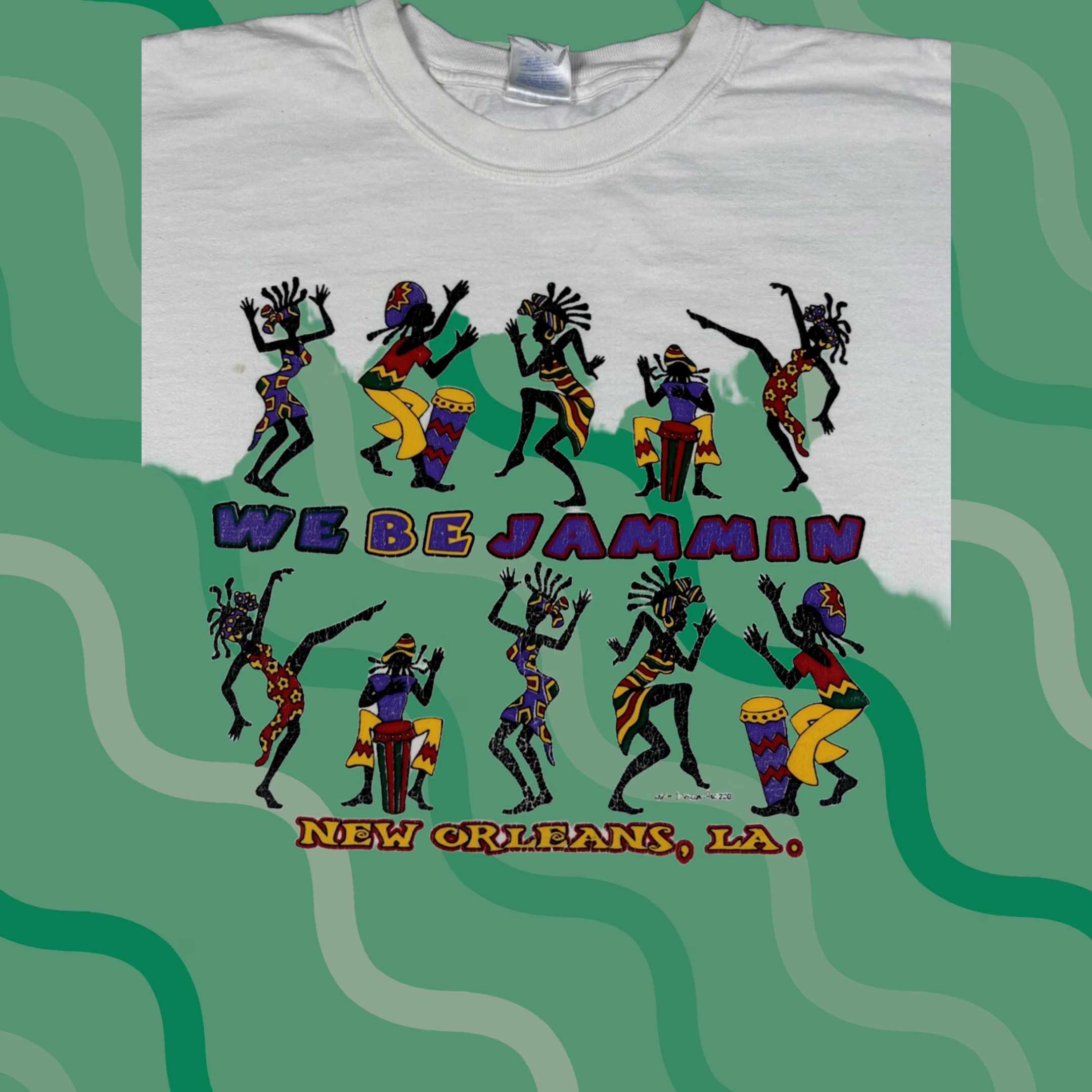 Gildan VINTAGE Jamaican 90s Frestival Party Graphic Tee XL White Gildan T-Shirt Men Crew Neck Short Sleeve Cotton Ring Spun Preshrunk Size US XL / EU 56 / 4 - 1 Thumbnail