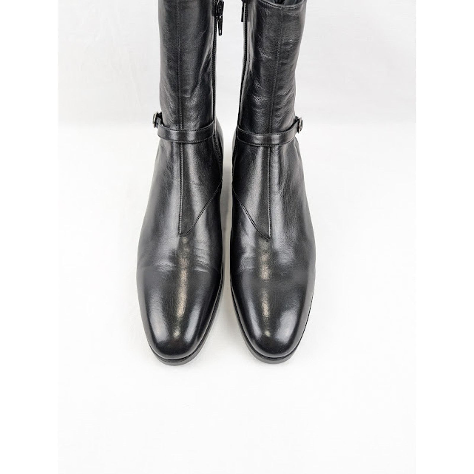 Saint Laurent Paris o1rshd1 Vlad 45 Zipped Boots in Black Size US 11.5 / EU 44-45 - 13 Thumbnail