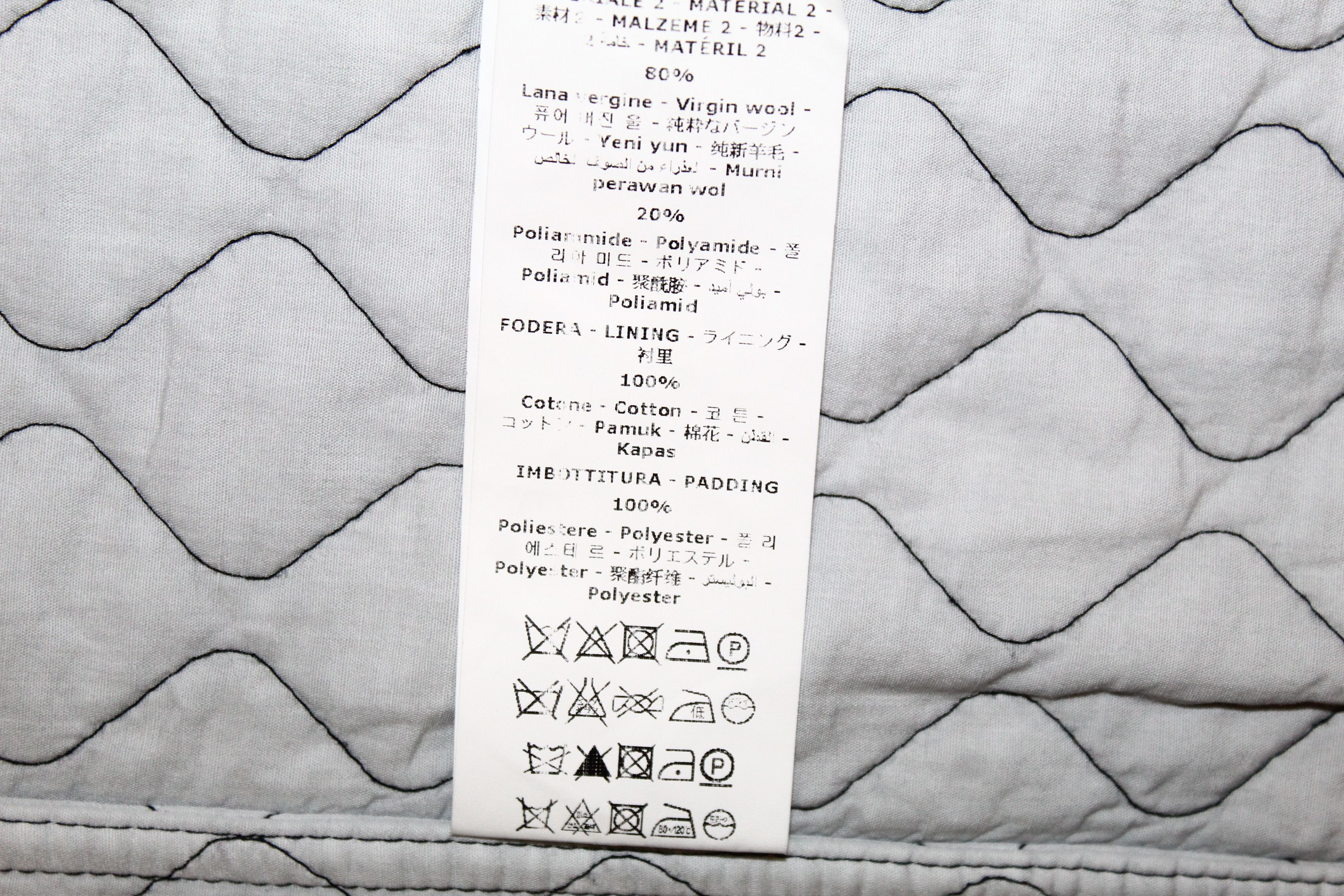 Andrea Pompilio Andrea Pompilio Charcoal Black Quilted Insulated Jacket Size US L / EU 52-54 / 3 - 13 Thumbnail