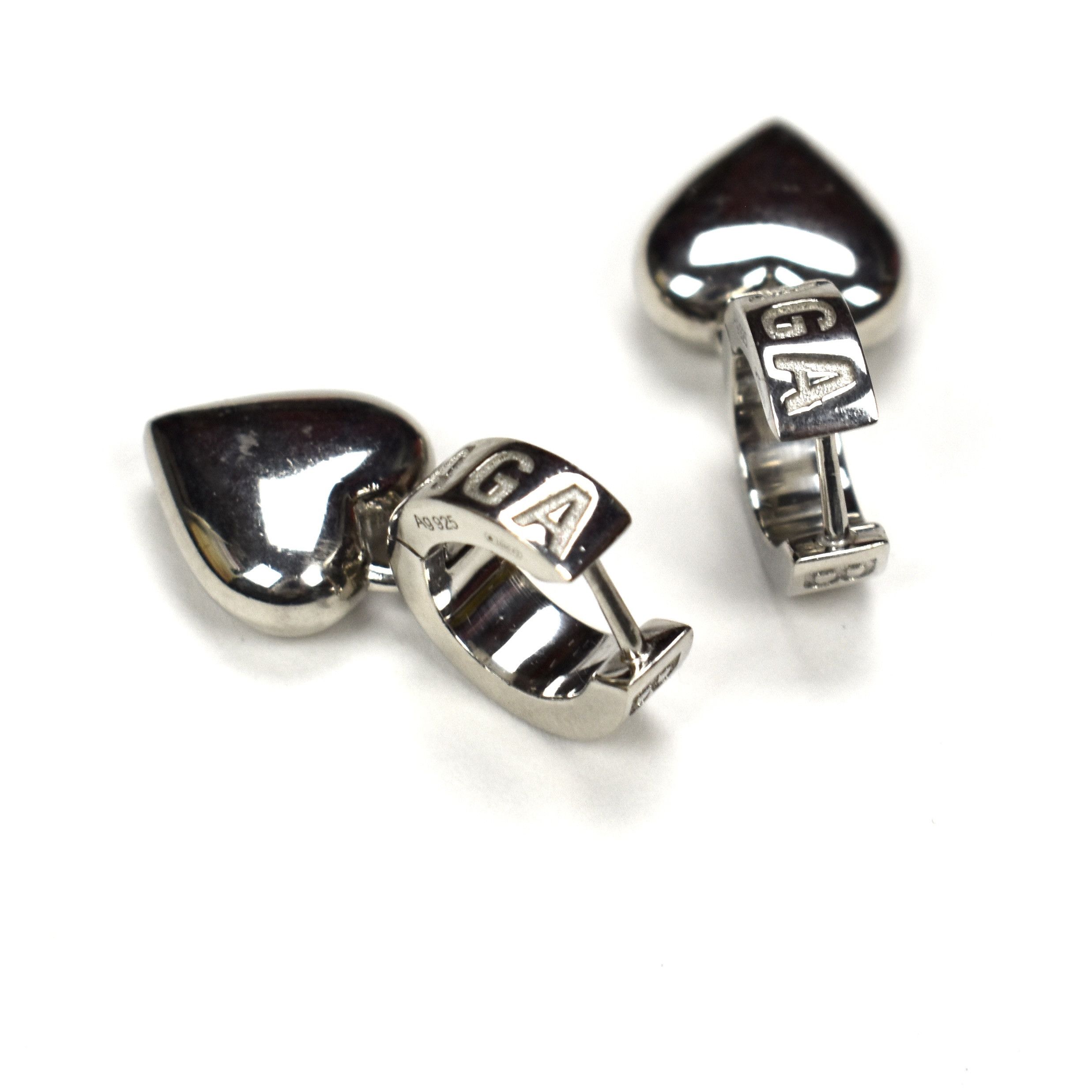 Balenciaga Balenciaga .925 Silver Sharp Heart Earrings NEW Size ONE SIZE - 6 Thumbnail