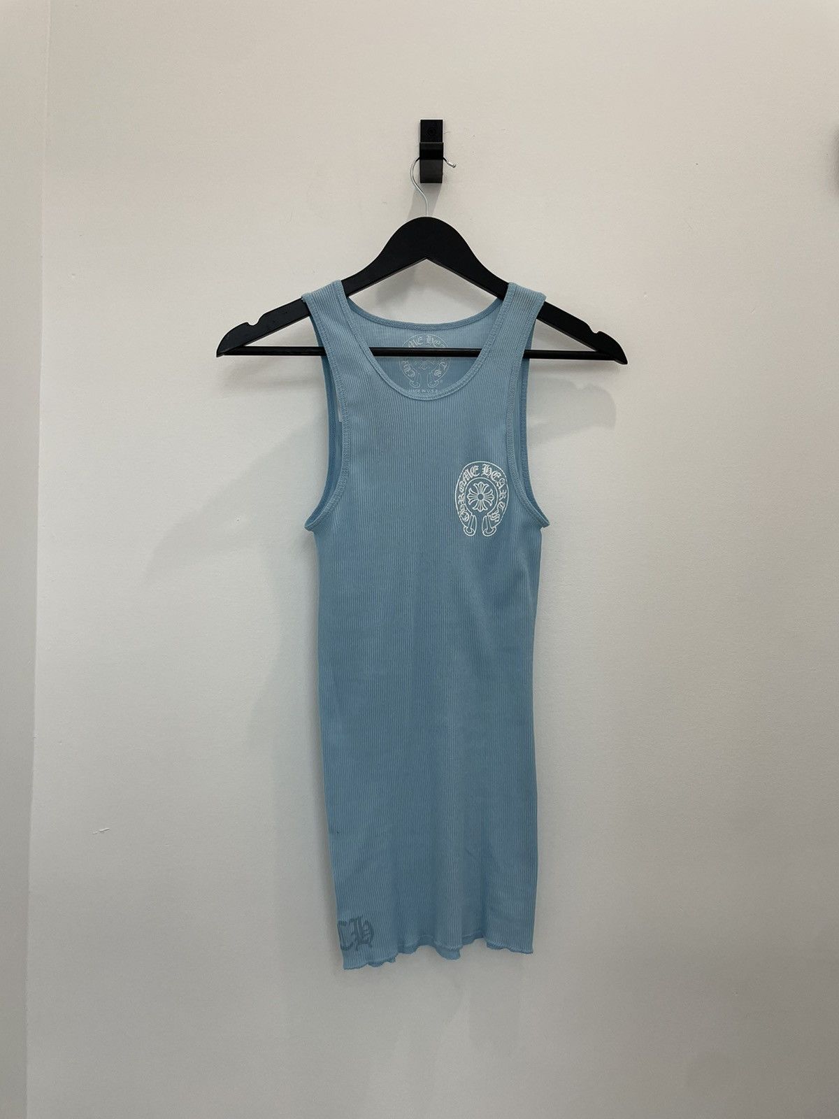 Chrome Hearts Brand new blue horseshoe tank top Size L / US 10 / IT 46 - 1 Thumbnail
