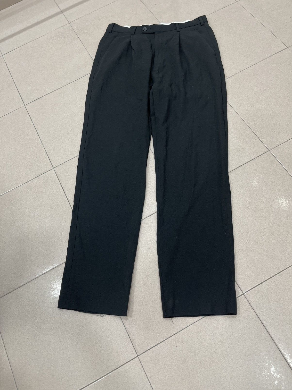 Jean Paul Gaultier Jean Paul GAULTIER HOMME objet Wool Rayon Two Tuck Pants 79 Size US 30 / EU 46 - 10 Thumbnail