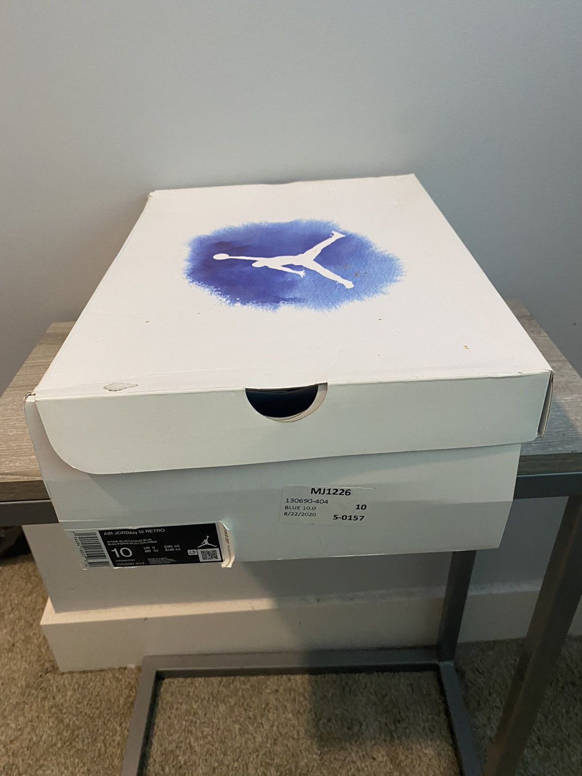 image of Jordan Brand 12 Indigo Shoes, Men's (Size 10)