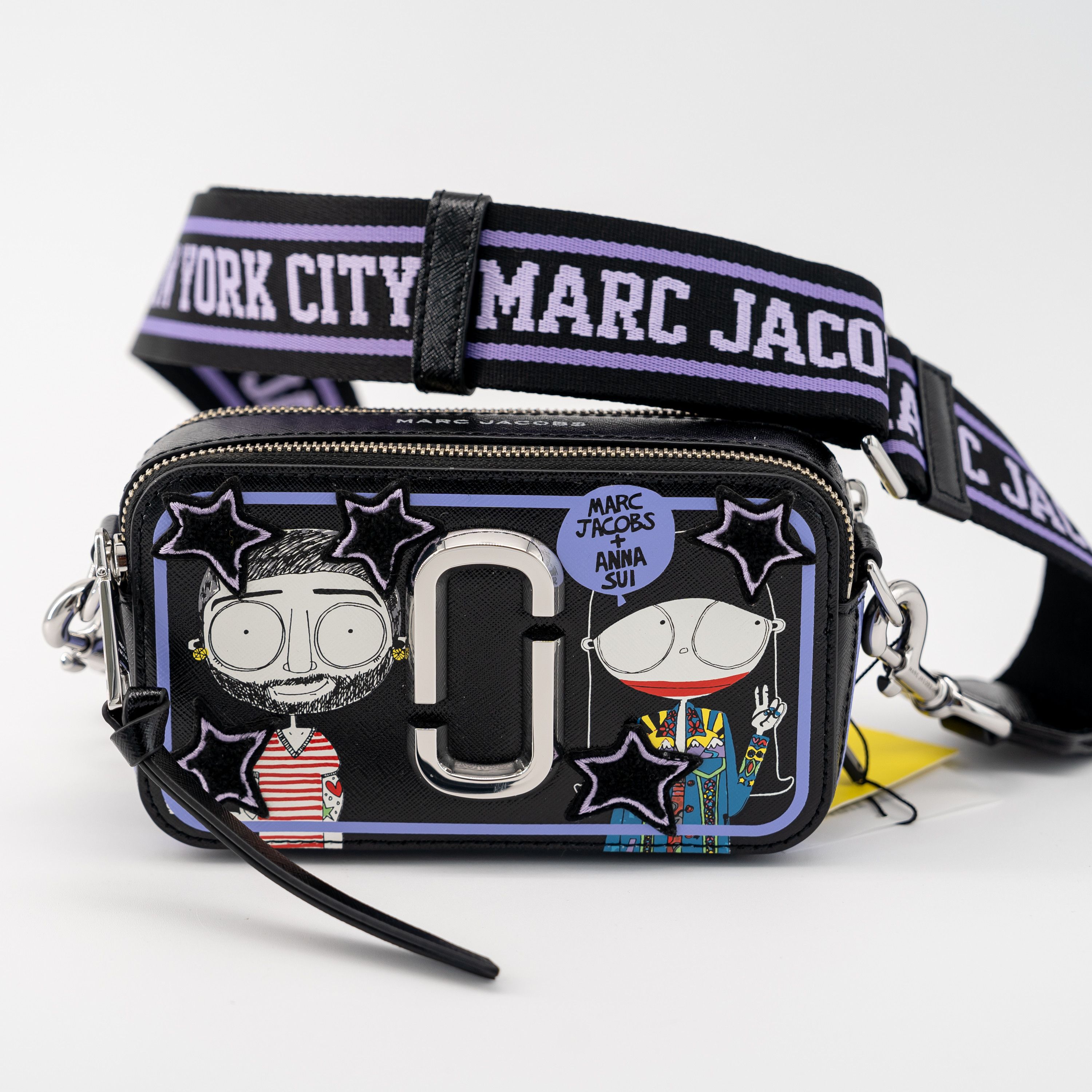 Marc Jacobs Snapshot Anna Sui Camera Bag Black Leather, Women's