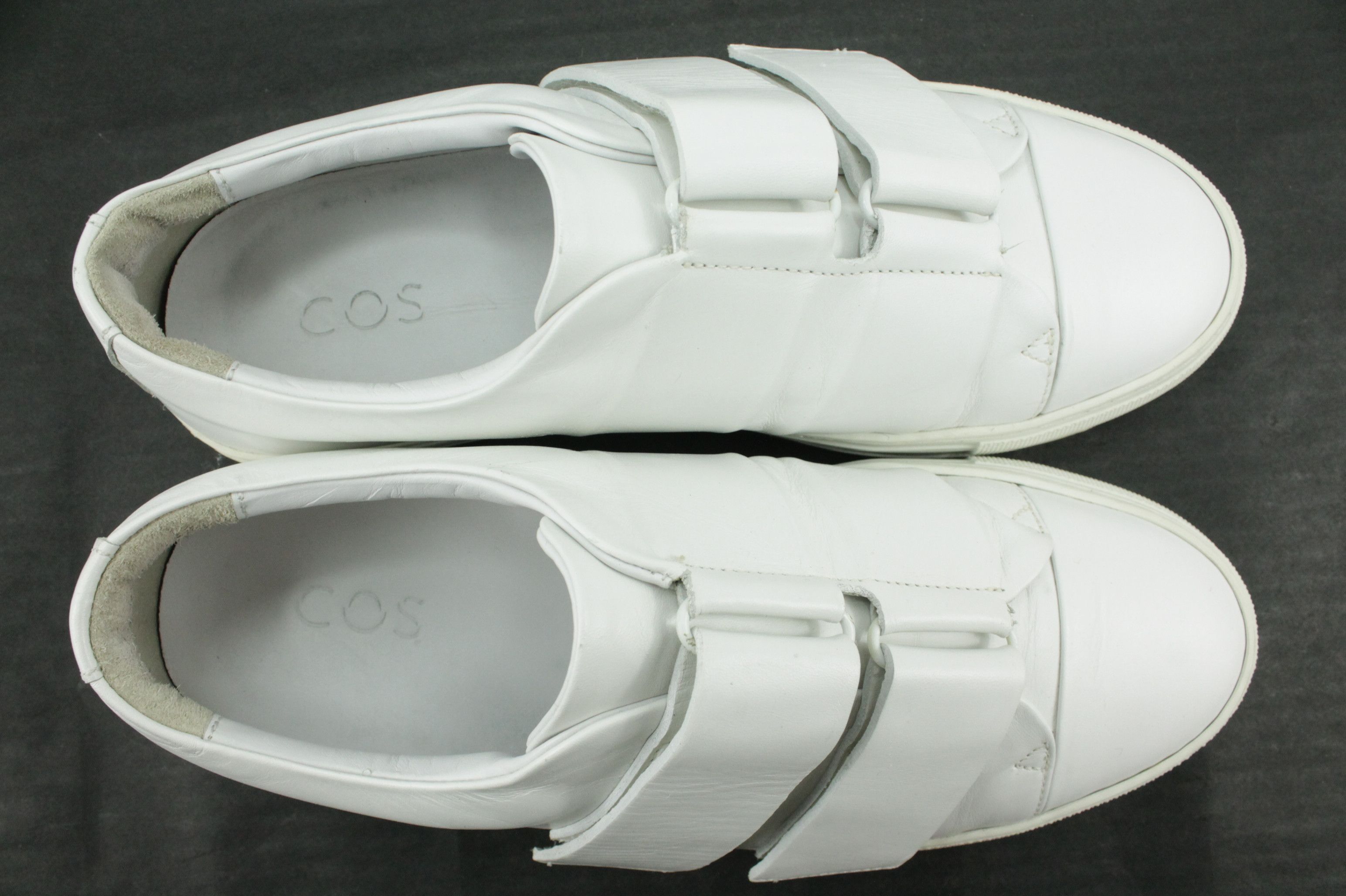 Cos COS Wrap-Over Leather Sneakers White Men's Size US 10 / EU 43 - 7 Thumbnail