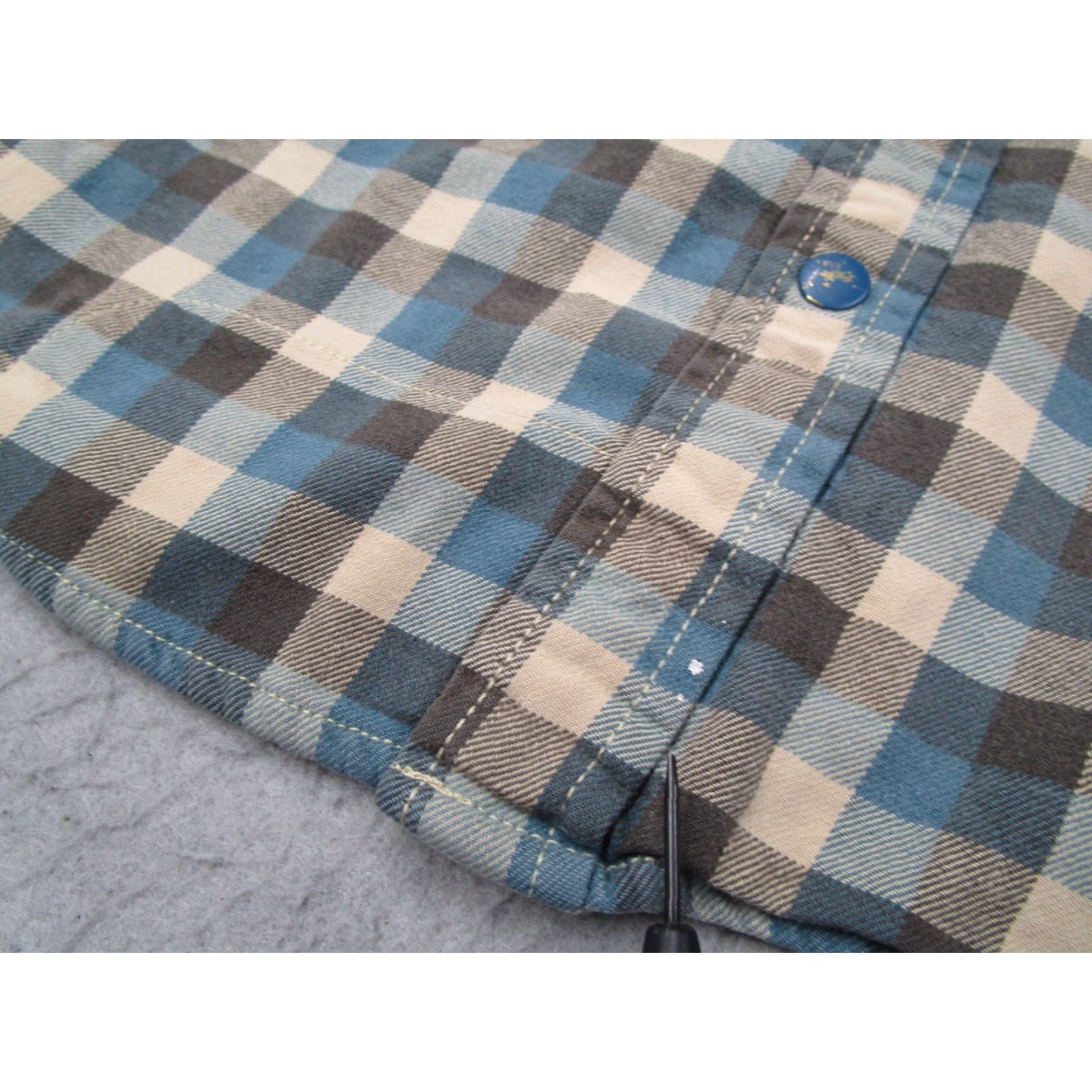 Howler Brothers Howler Brothers Shirt Mens Medium Blue Check Snap Front Workwear Hike Yoke Rancher Size US M / EU 48-50 / 2 - 6 Thumbnail