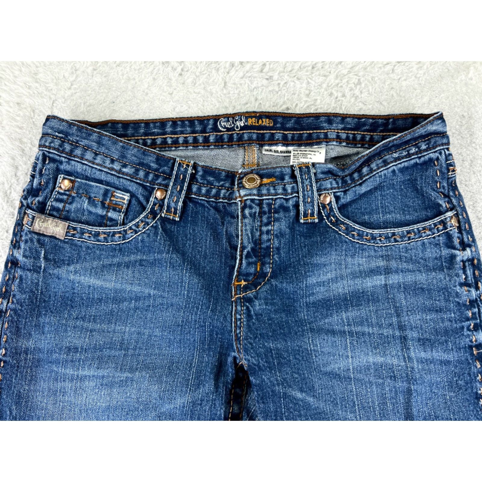 Vintage Cruel Girl Jeans Women 9 Bootcut Denim Blue 30x32 Embroidered Stretch Pockets Womens Size 30" / US 8 / IT 44 - 4 Thumbnail