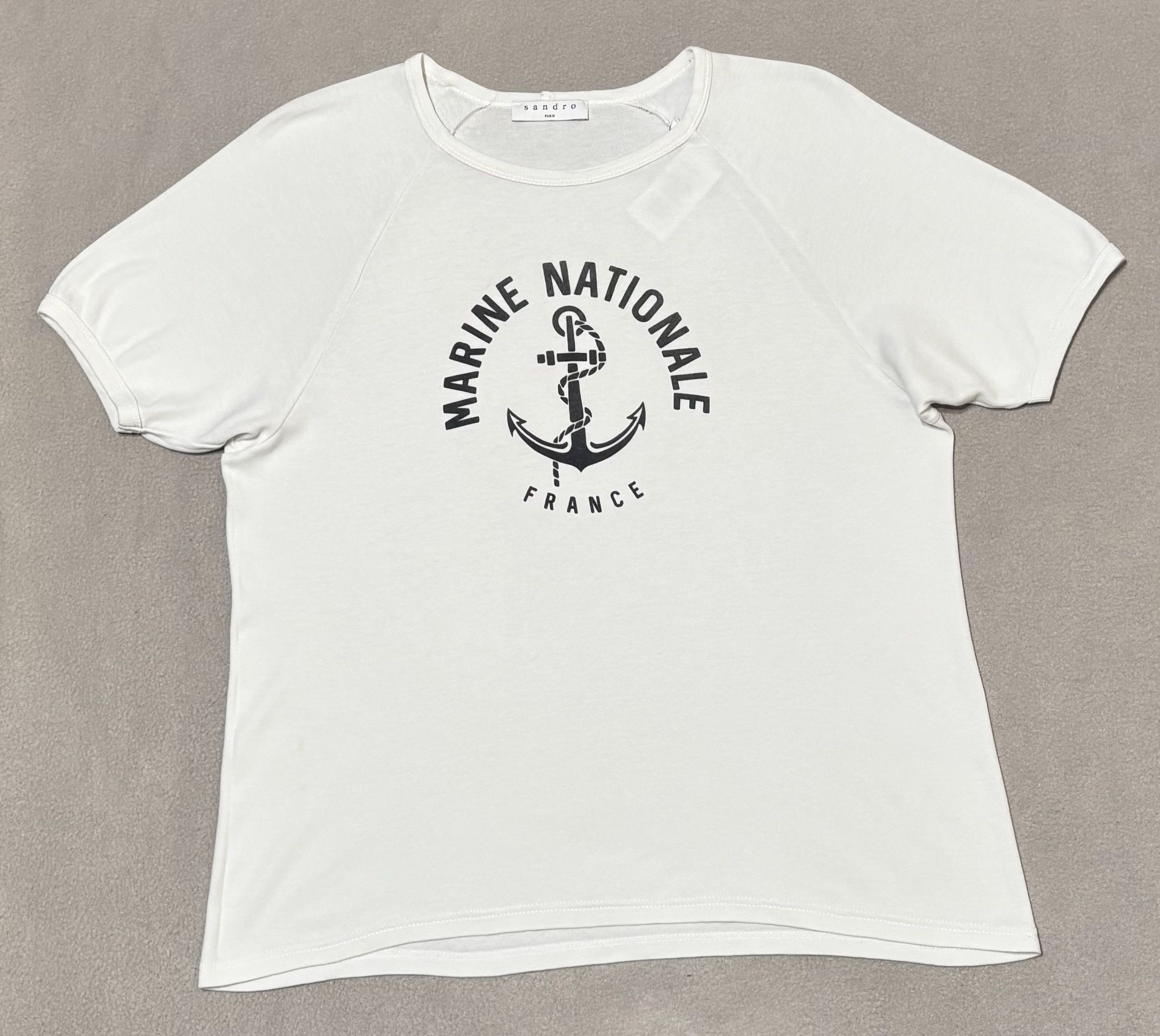 Sandro Sandro White T-shirt Size M Size US M / EU 48-50 / 2 - 5 Thumbnail